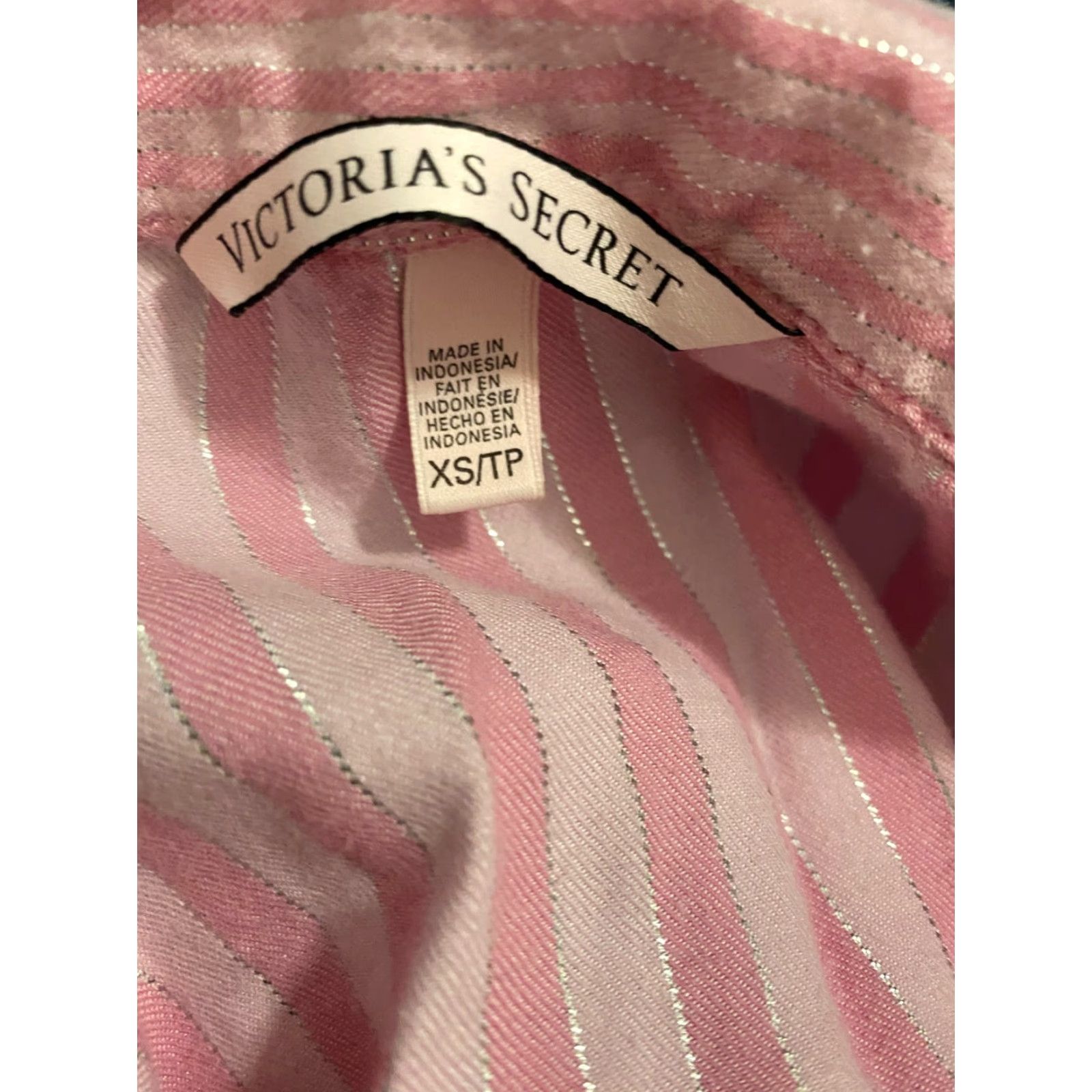 Victoria's Secret Victoria's Secret Women's XS Button Down Top Pajama Sets Pink Sleepwear Long Sleeve Plaid XS Womens Pajama Top Size XS / US 0-2 / IT 36-38 - 3 Thumbnail