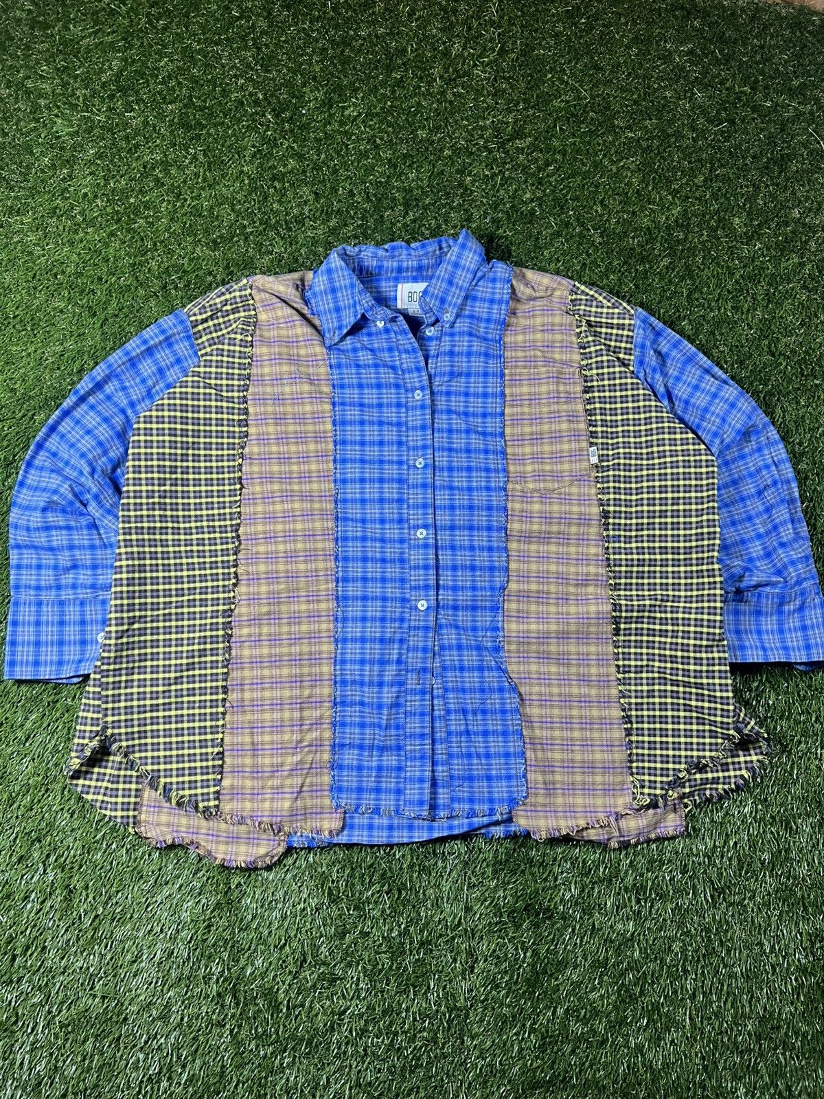 Hypebeast Y2k BDG Hype Gallery Dept Style Abstract Flannel Fall Jacket Size US XL / EU 56 / 4 - 1 Thumbnail