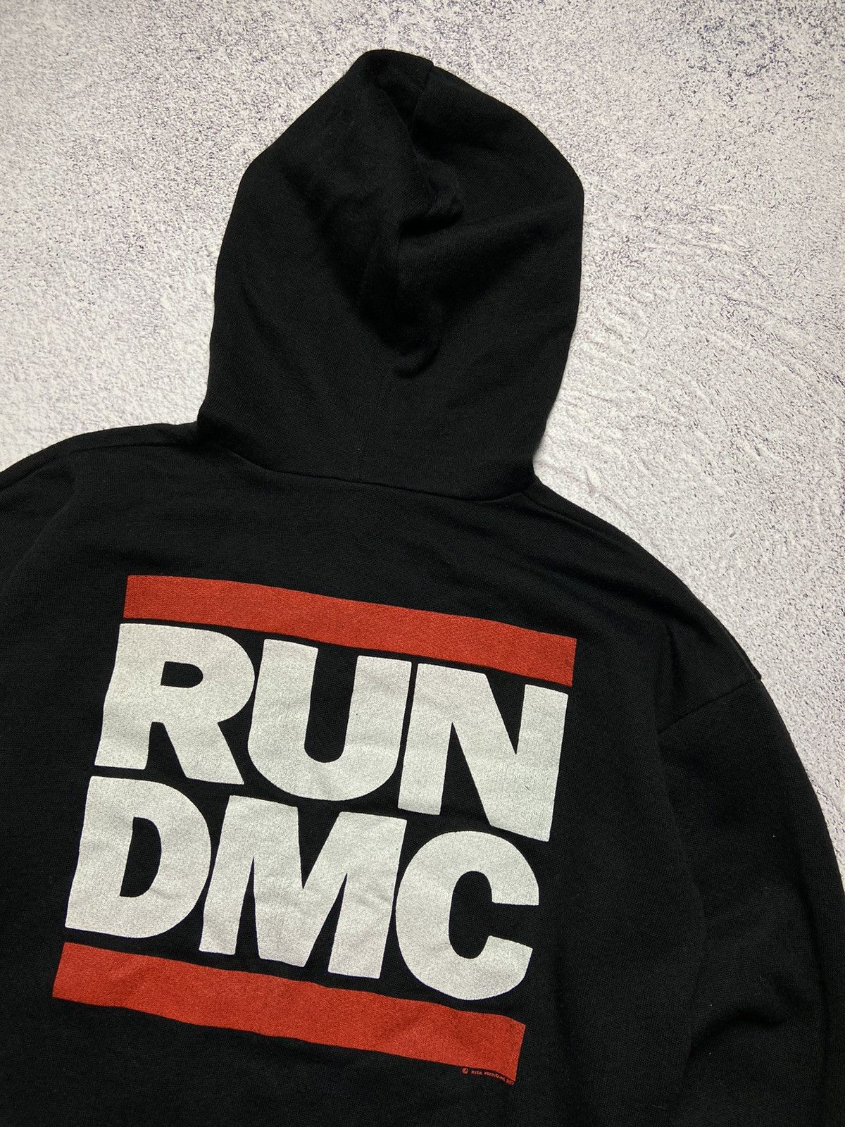 Rap Tees Vintage 80s RUN DMC Rap Hoodie Rare Hip Hop Y2K Style Gang Size US S / EU 44-46 / 1 - 14 Thumbnail