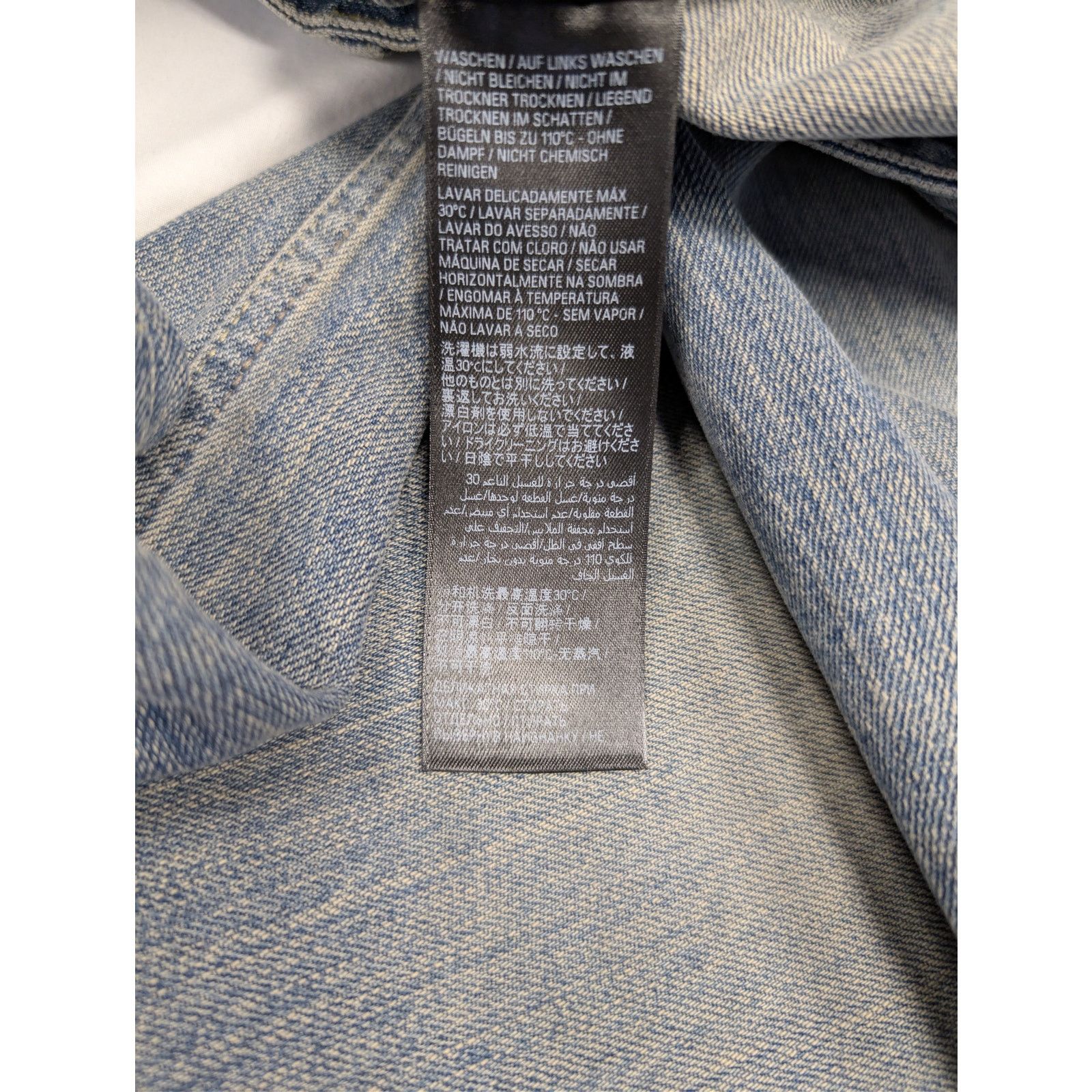 Balenciaga o1rshd1 Organic Denim Hybrid Baggy Pants Jean Outback Blue Size US 32 / EU 48 - 19 Thumbnail