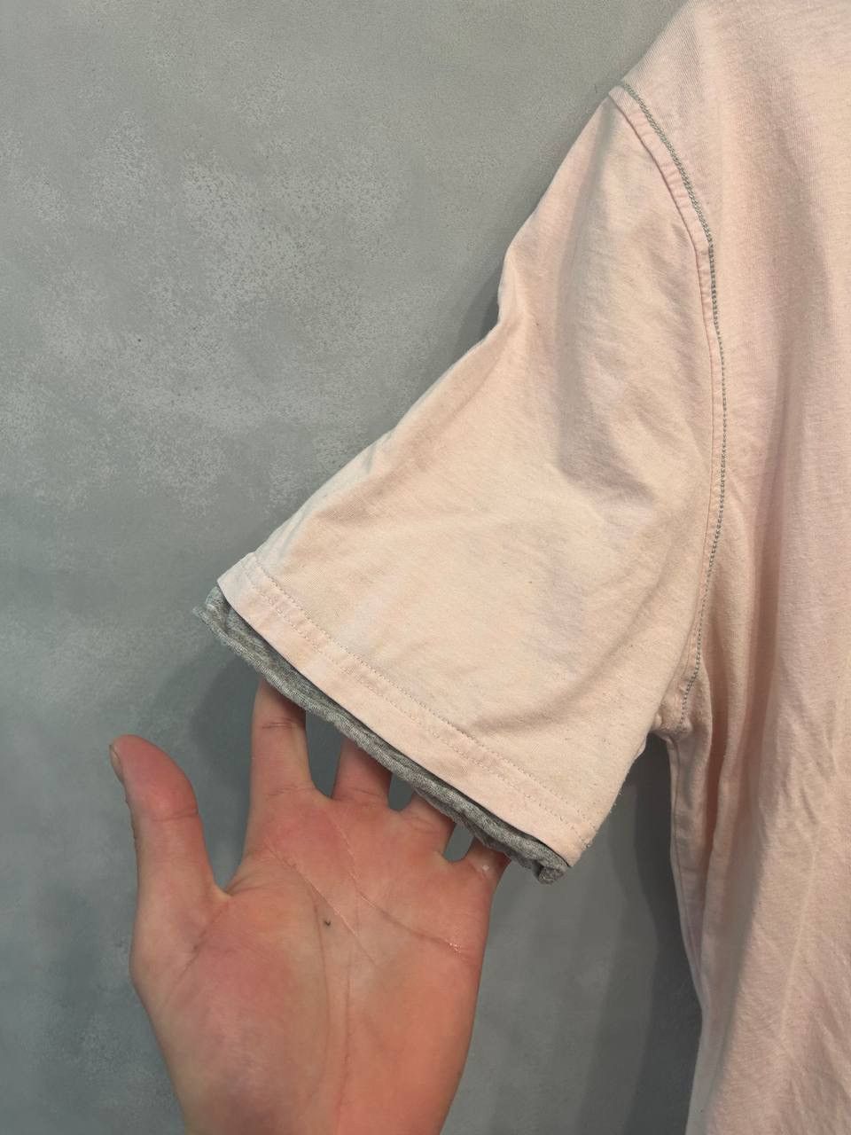 Vintage Yves Saint Laurent Pale Pink Tee Minimal Logo Rare Vintage Size M / US 6-8 / IT 42-44 - 3 Thumbnail