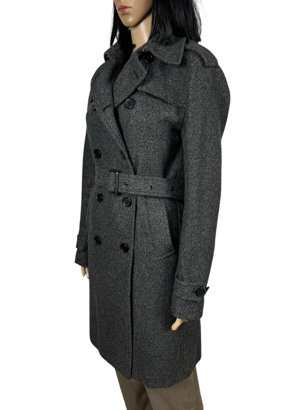Sandro Sandro Wool Overcoat Double-Breasted Belted Coat size XS Size XS / US 0-2 / IT 36-38 - 6 Thumbnail