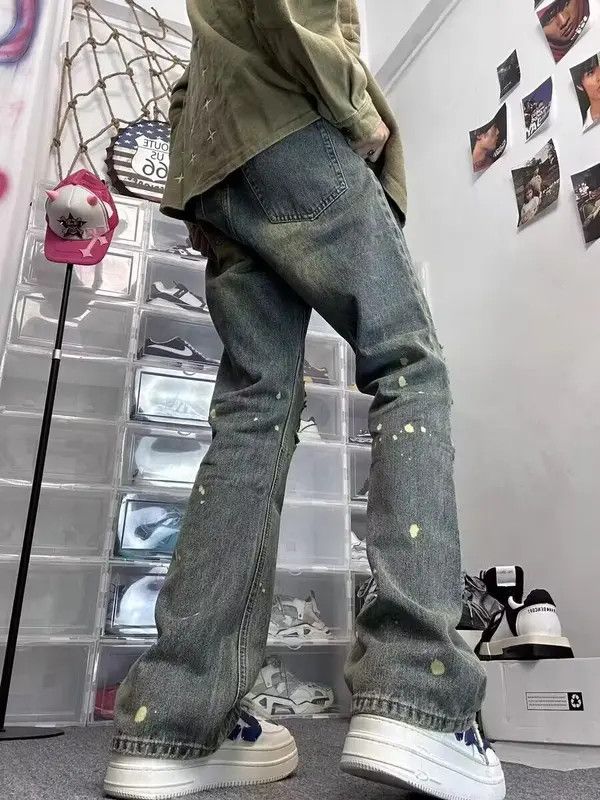 VIBE Vintage washed distressed ripped raw edge rare jeans Size US 32 / EU 48 - 6 Thumbnail