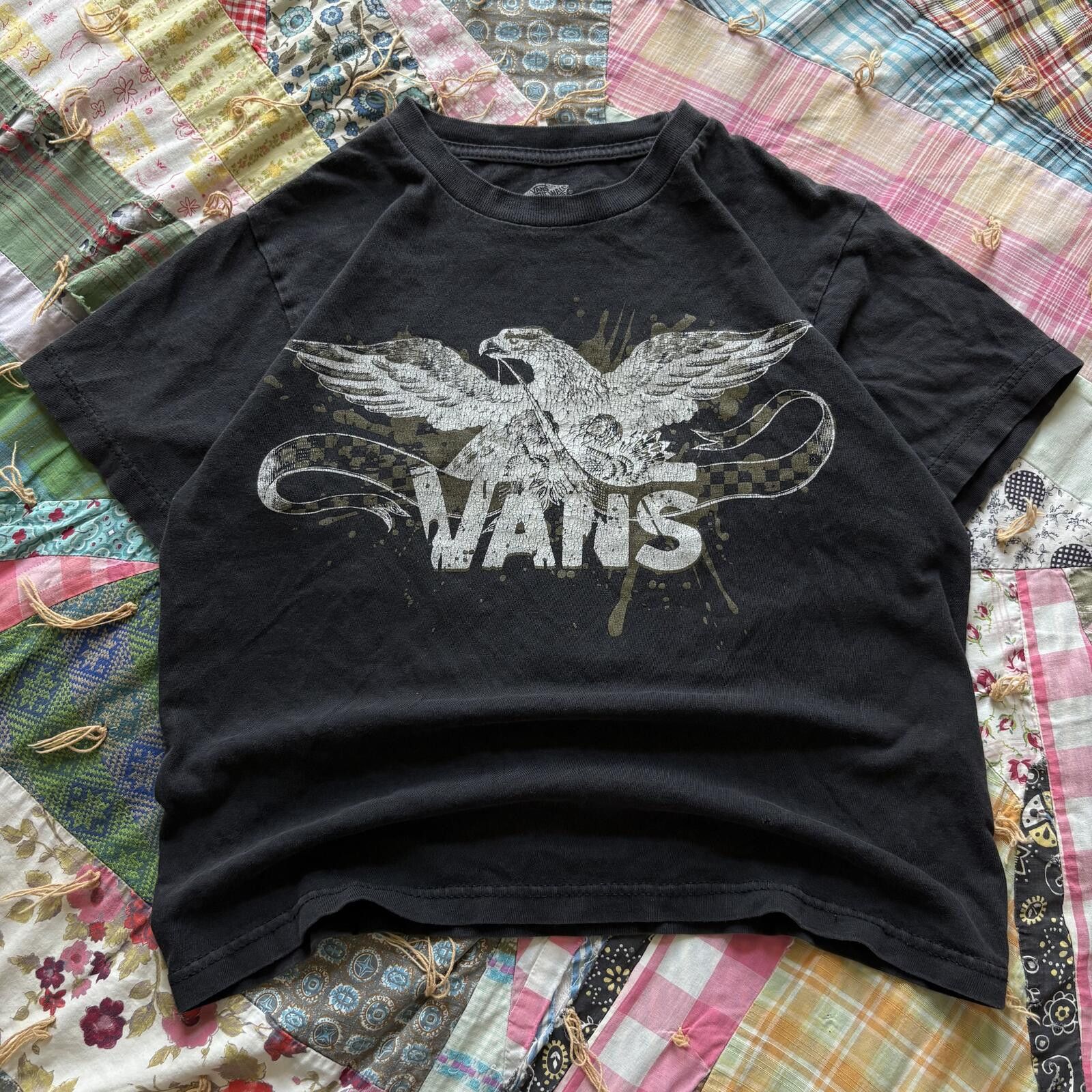 Vans Vintage Y2K Vans Checkerboard Wings Grunge Women’s Baby Tee Size S / US 4 / IT 40 - 1 Thumbnail