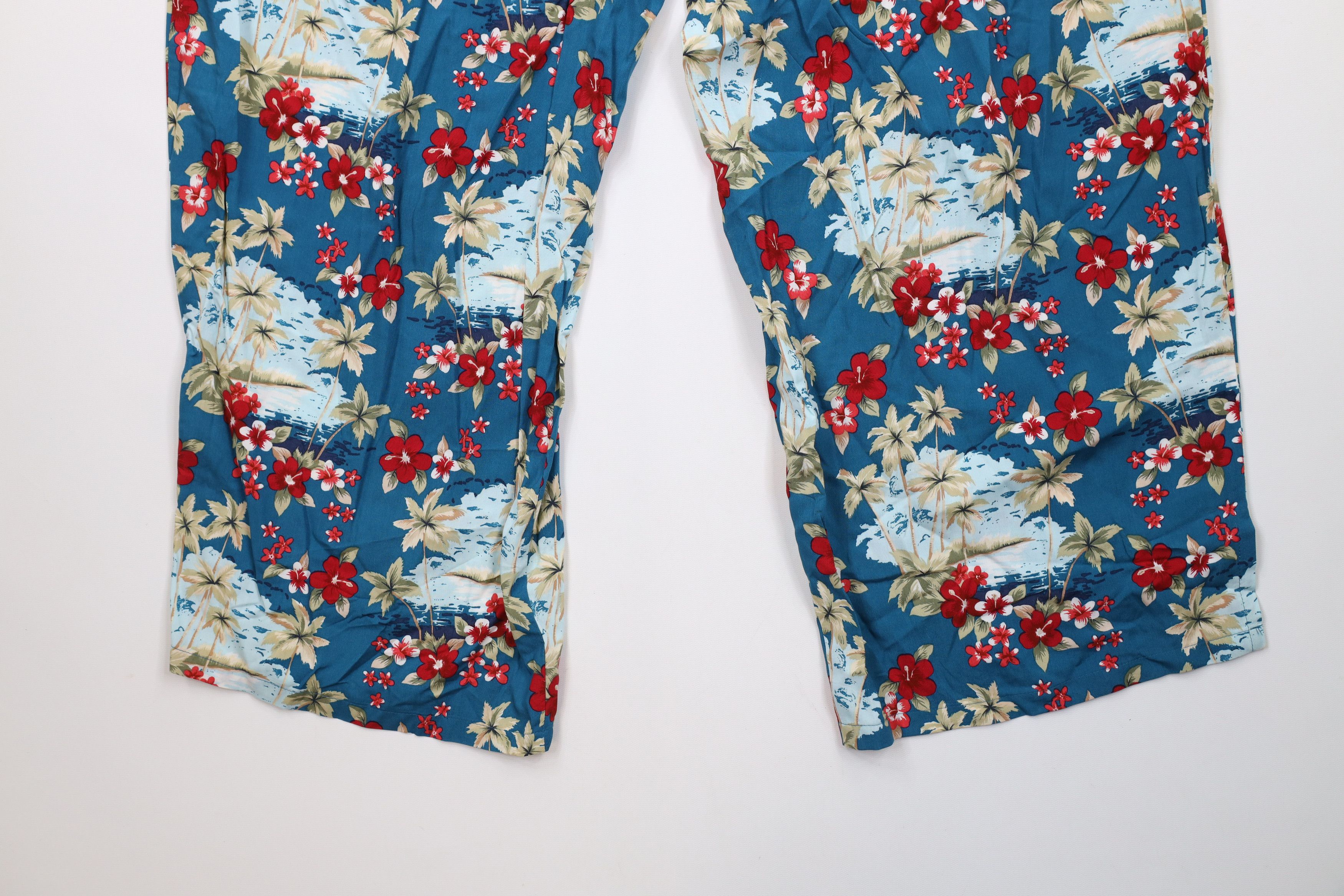 Vintage Vintage 90s Streetwear Beach Wide Leg Harem Pants Rayon Size 32" / US 10 / IT 46 - 11 Thumbnail