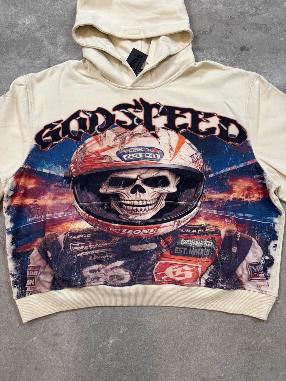 Godspeed Godspeed Racer Goldie Hoodie, Bone Size US XXL / EU 58 / 5 - 3 Thumbnail