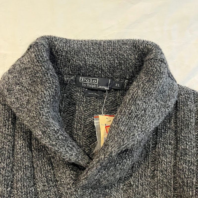 Polo Ralph Lauren NWT VTG NOS Ralph Lauren Sweater Marbled Cowl Neck Button Size US XL / EU 56 / 4 - 5 Thumbnail