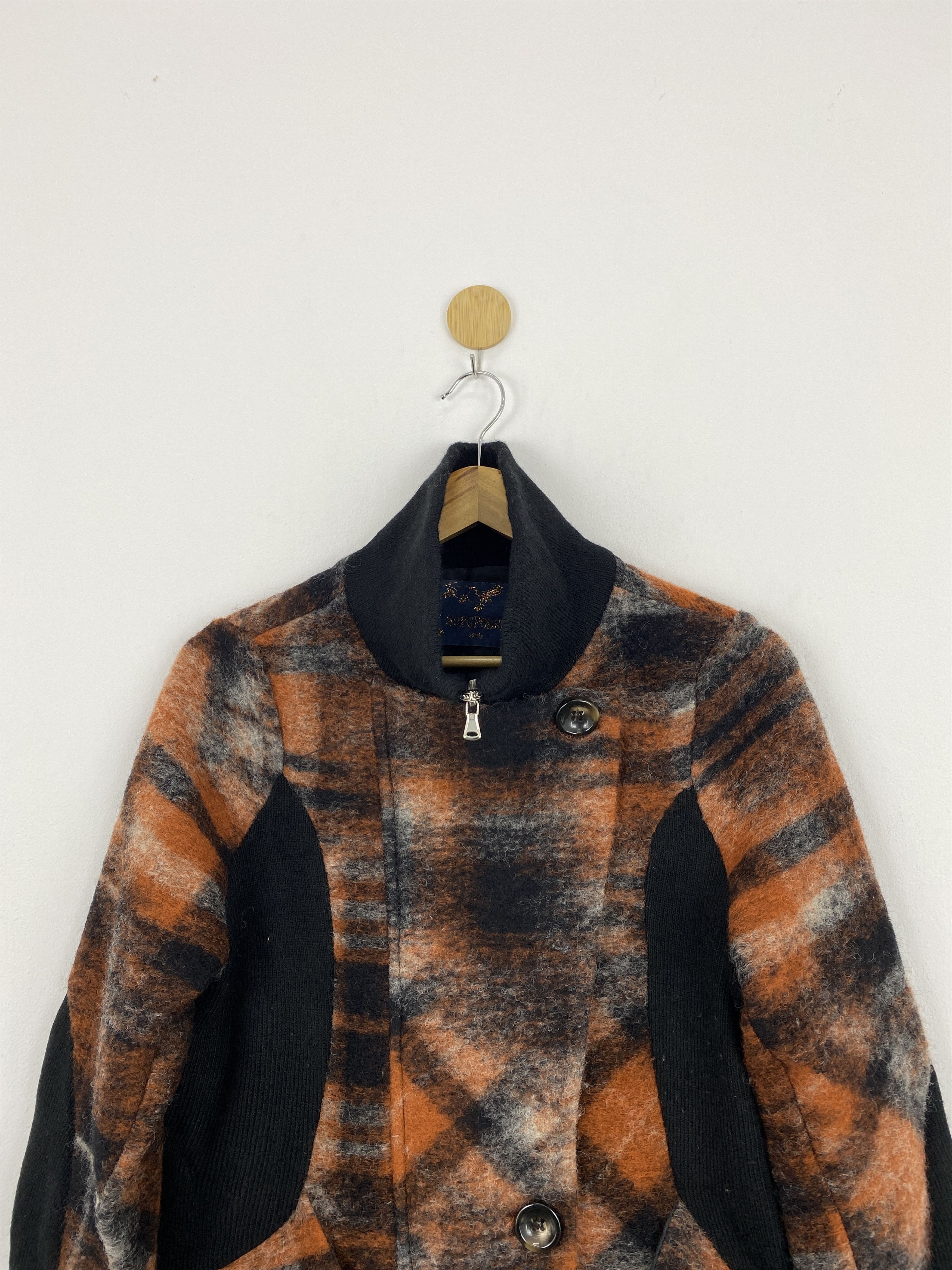 Vintage Vintage Italian Designer Wool Long Jacket J1721 Size US S / EU 44-46 / 1 - 2 Thumbnail
