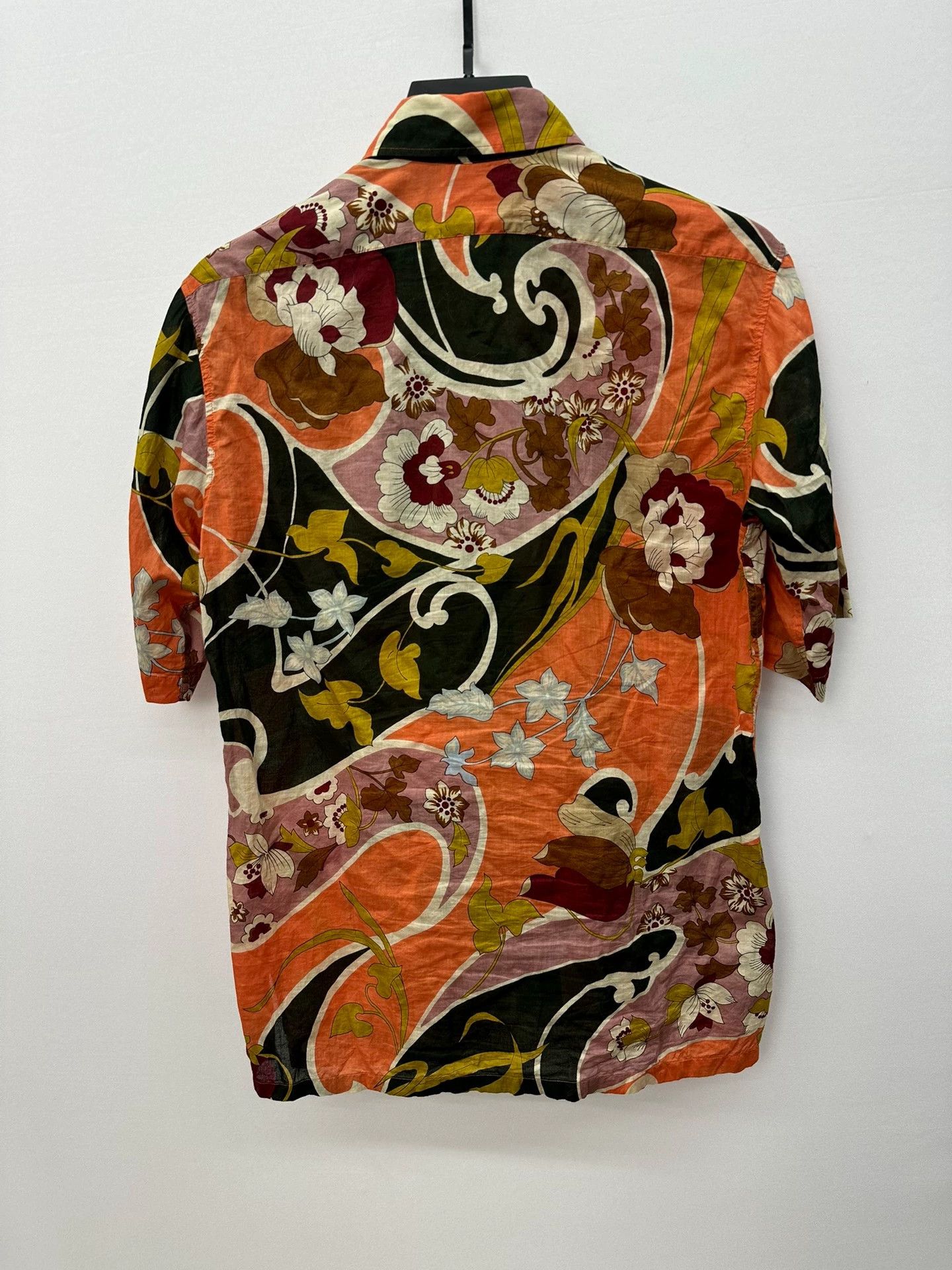 Dries Van Noten Dries Van Noten Ethnic Floral Light Short Sleeve Shirt 46 Size US S / EU 44-46 / 1 - 5 Thumbnail