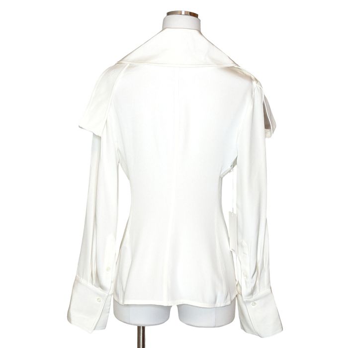 Peter Do Peter Do Silk Trench Blouse FR 38 US 6 White Double