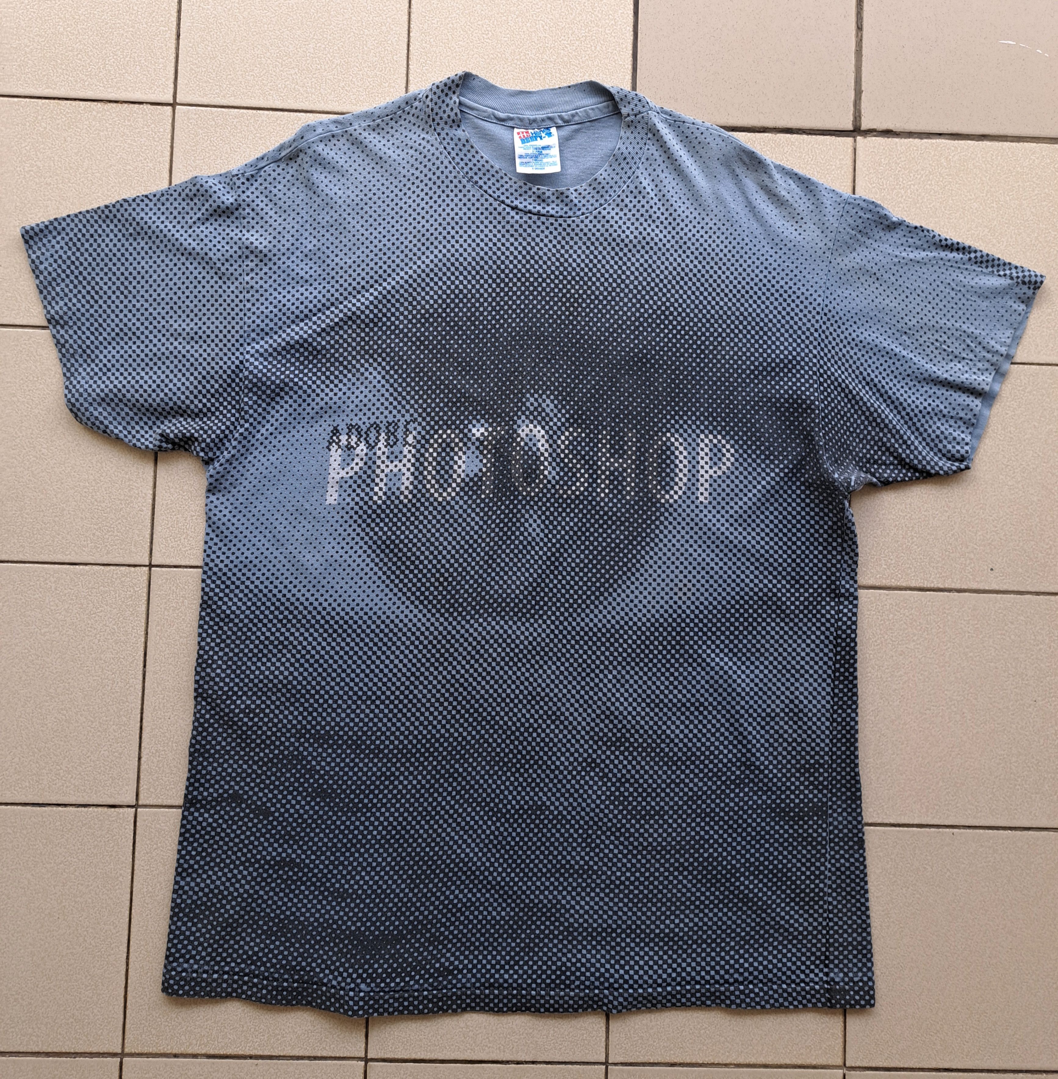 image of Vintage Adobe Photoshop 3 Aop T-Shirt in Blue, Men's (Size XL)