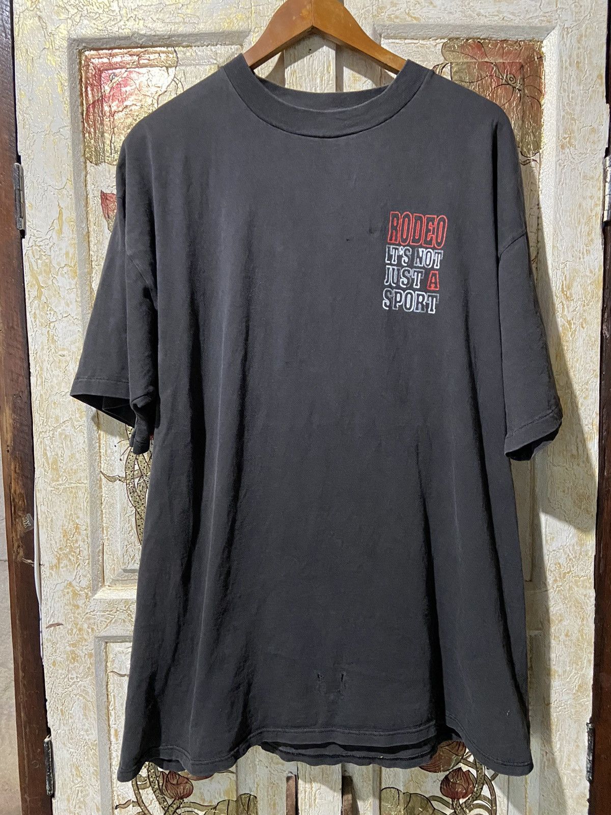 Vintage × Wrangler Vintage Wrangler rodeo it’s not just a sport fade T-Shirt xl Size US XL / EU 56 / 4 - 2 Thumbnail