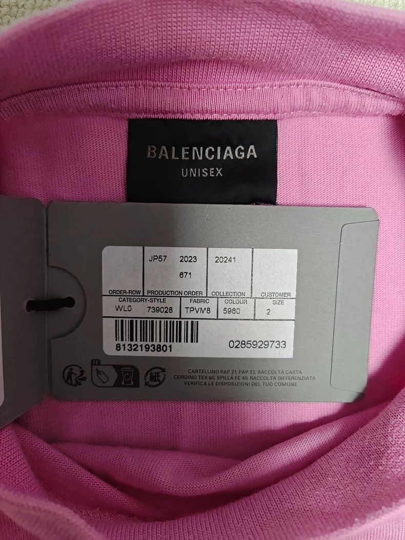 Other balenciaga pink graphic oversized short sleeve t Size US S / EU 44-46 / 1 - 6 Thumbnail