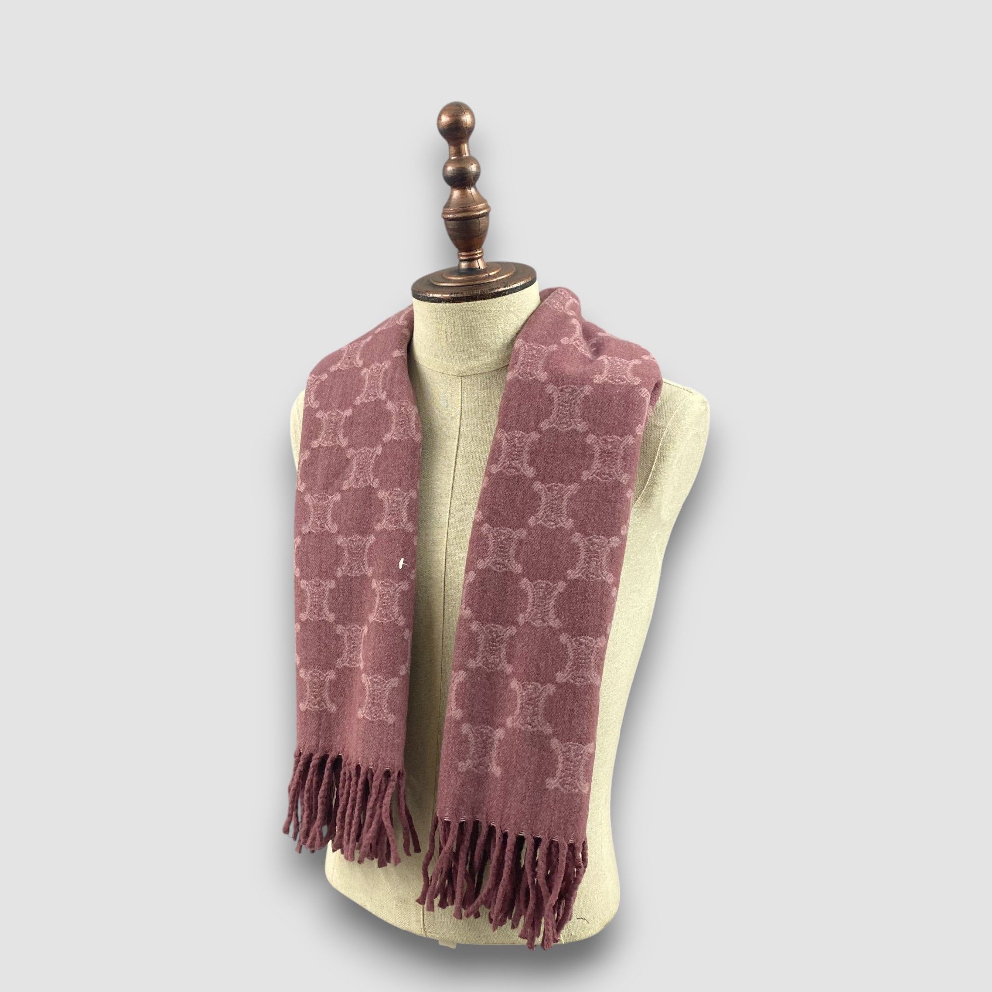 Celine Vintage Celine Scarf Muffler Wool Babushka Stole Scarves Size ONE SIZE - 2 Thumbnail