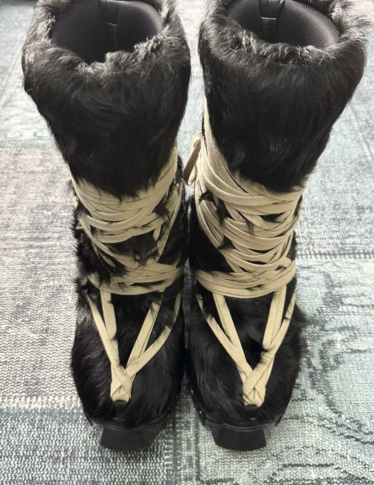 Rick Owens Rick Owens crazy lace pony hair snow boots. Size US 8 / IT 38 - 3 Thumbnail