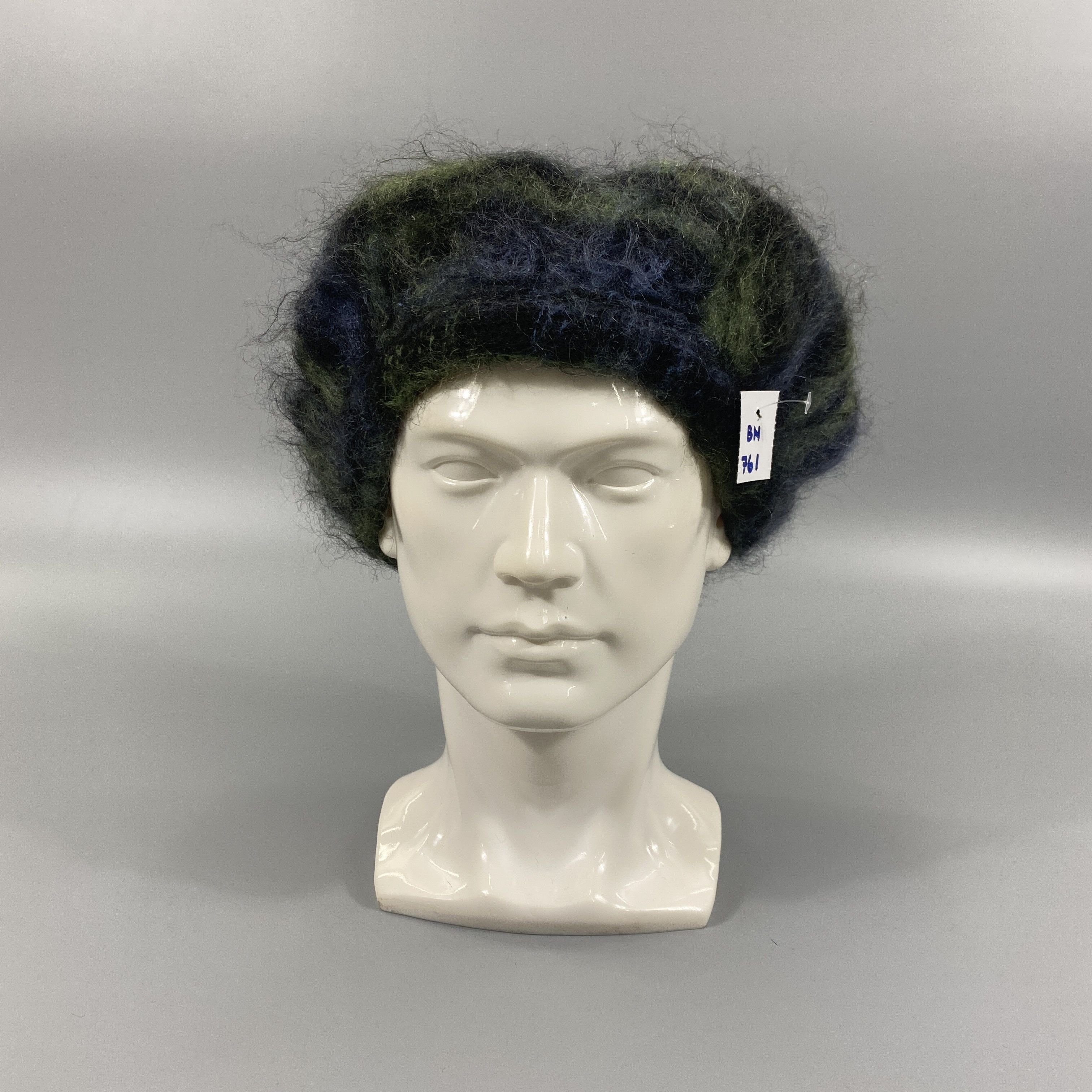 Japanese Brand Fur Beret Multi Color Hat -BN761 Size ONE SIZE - 2 Thumbnail