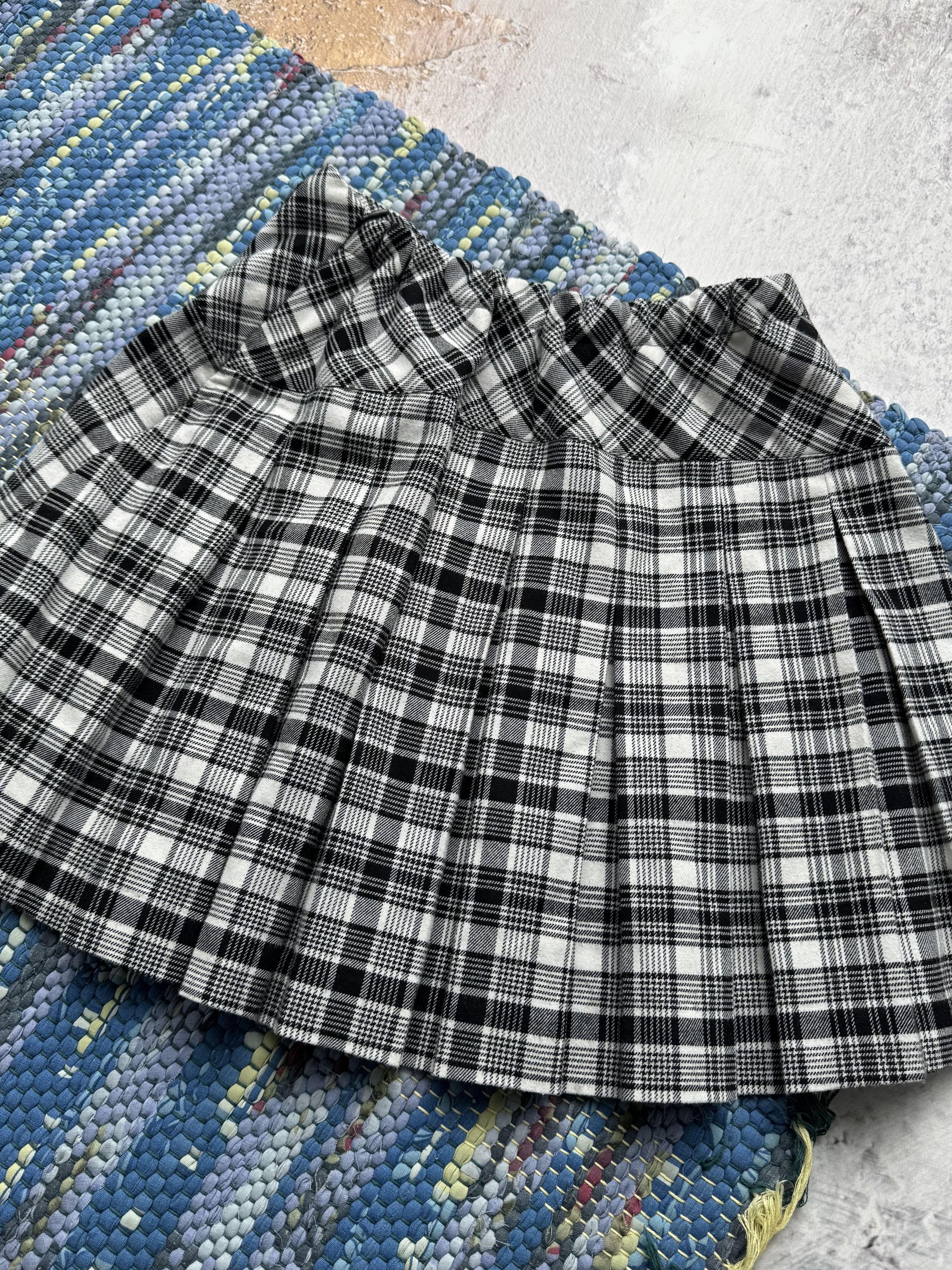 Vintage Vintage Plaid Mini Vintage Black White Tartan Buckle Y2K Size 25" / US 0 / IT 36 - 5 Thumbnail