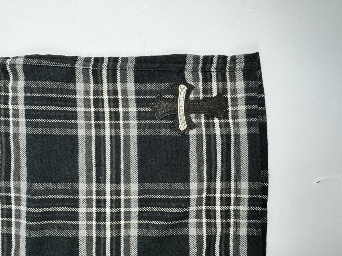 Chrome Hearts LEATHER CROSS AFTER SCHOOL DETAILED CHECKED SHORTS Size US 34 / EU 50 - 4 Thumbnail