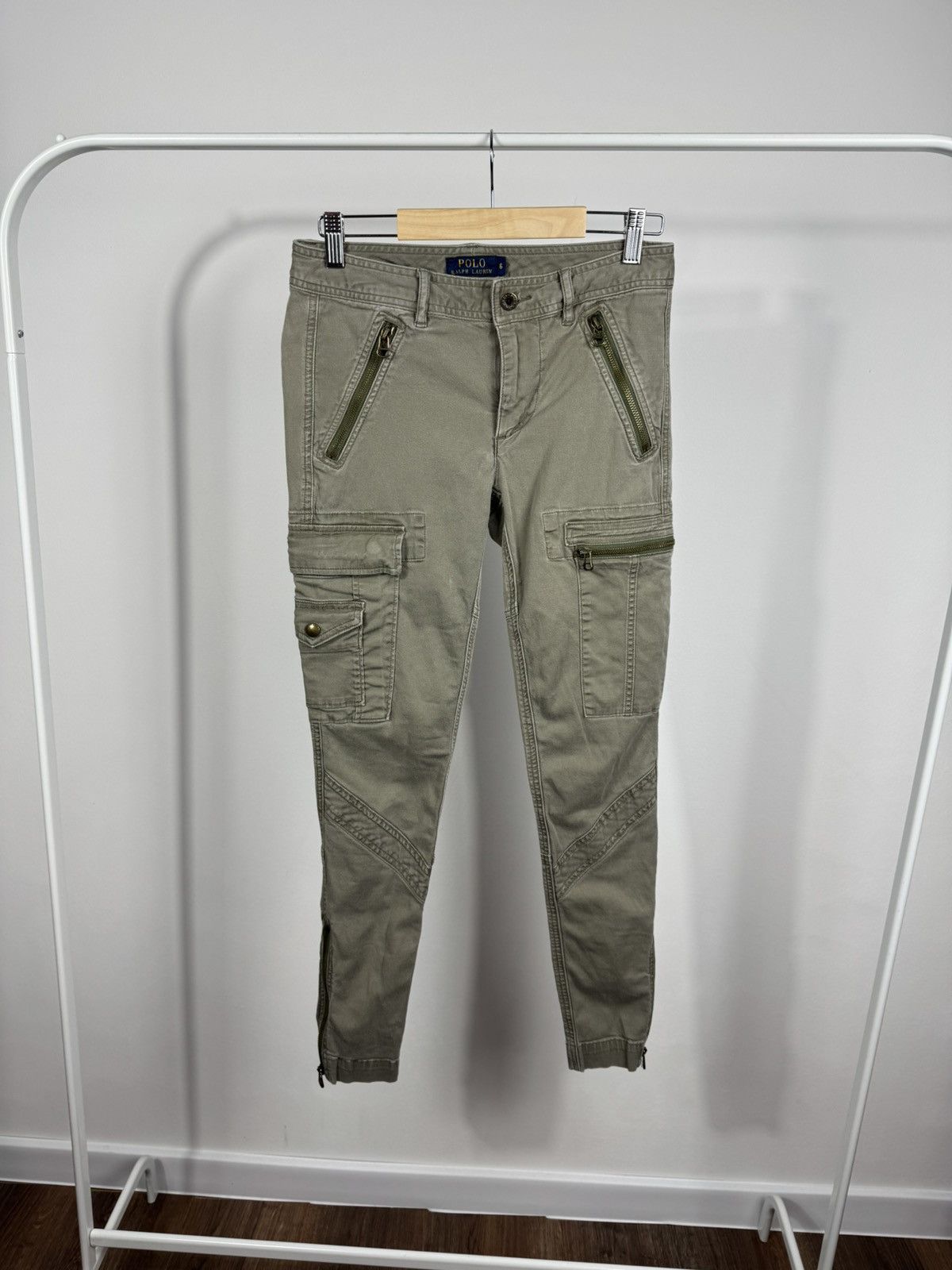 Polo Ralph Lauren Polo Ralph Lauren Skinny Cargo Pants Multi Pocket Women US 6 Size 28" / US 6 / IT 42 - 1 Thumbnail