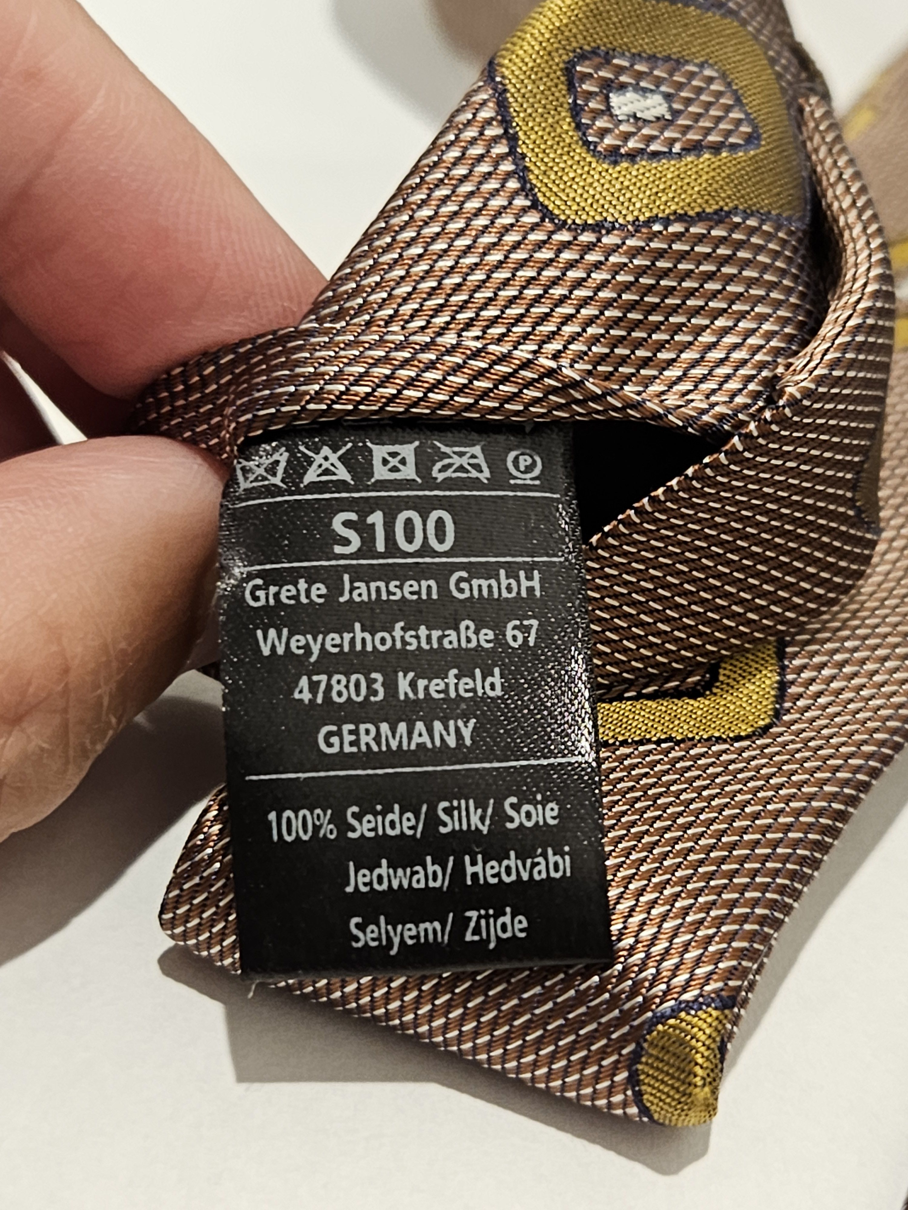Other BLICK Necktie Silk Brown Patterned (Made in Italy) Size ONE SIZE - 7 Thumbnail