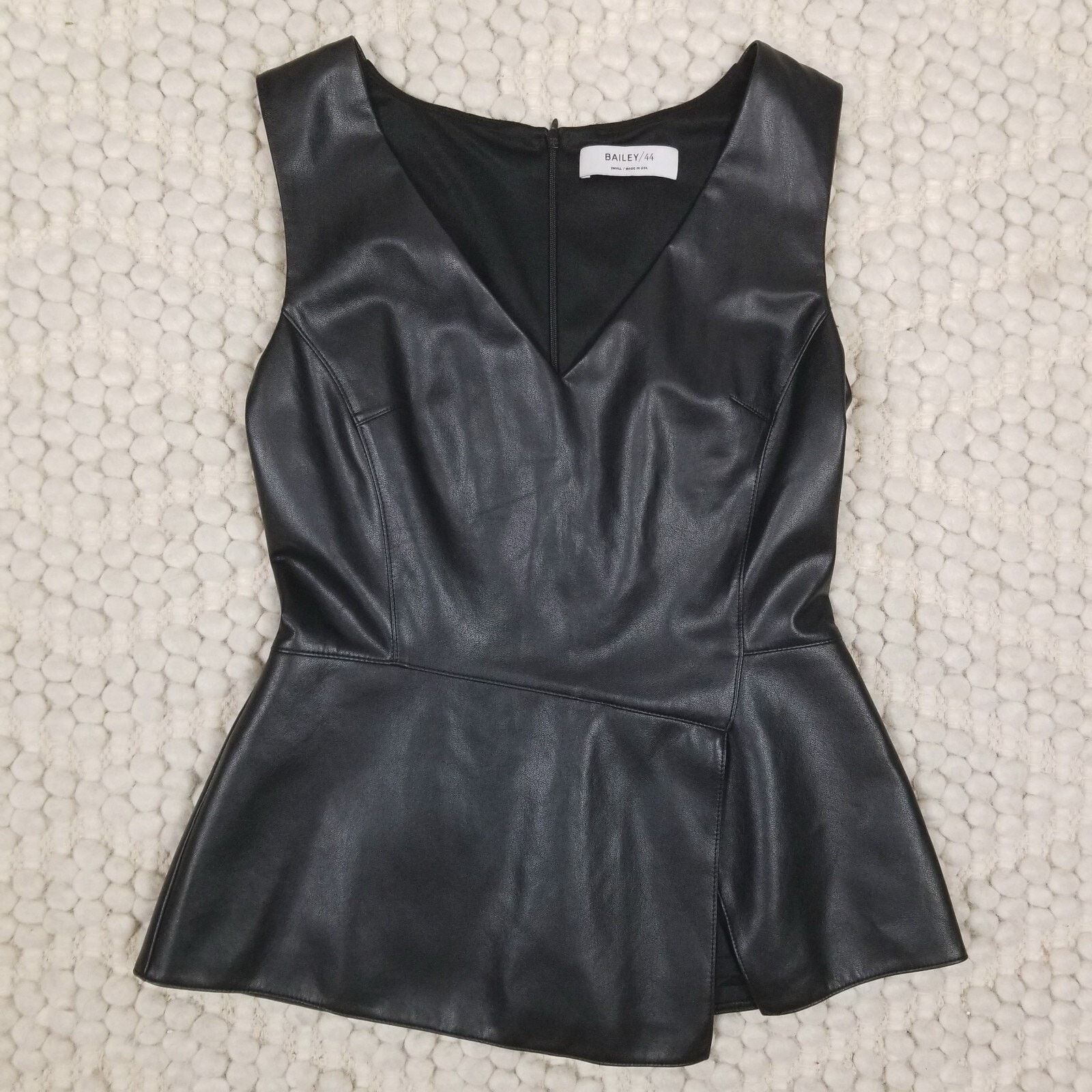 Bailey 44 Bailey 44 Gehry Sleeveless Peplum Tank Black Sz Small Size S / US 4 / IT 40 - 7 Thumbnail