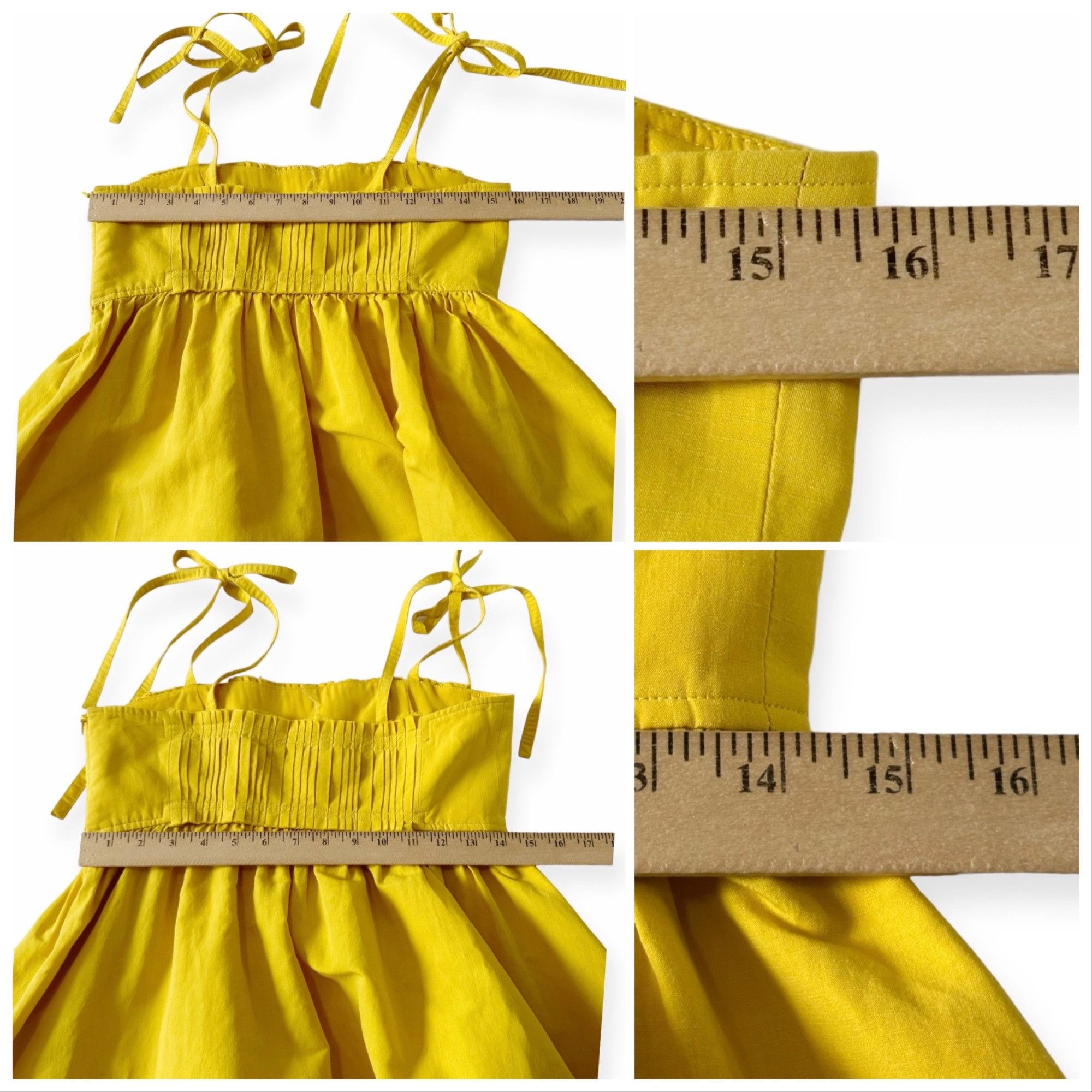 Ulla Johnson Ulla Johnson Laetitia Tie Strap Cotton & Linen Blend Midi Dr Size XS / US 0-2 / IT 36-38 - 14 Thumbnail