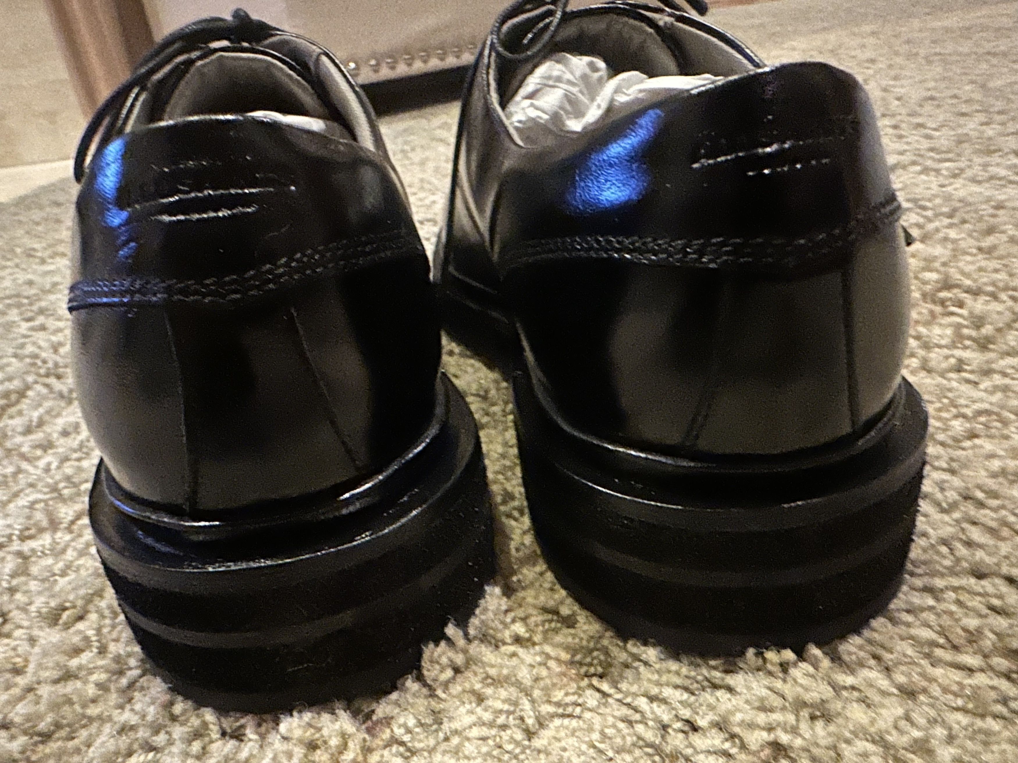 Allsaints AllSaints Escher Derby - Black Leather - 12 US / 11 UK - NEW Size US 12 / EU 45 - 10 Thumbnail