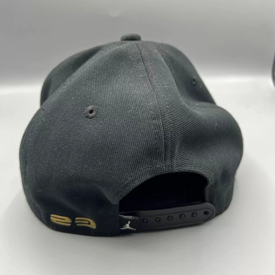 Jordan Brand Air Jordan Hat Men Black Leather Brim Jumpman Snap Back Cap Size ONE SIZE - 7 Thumbnail
