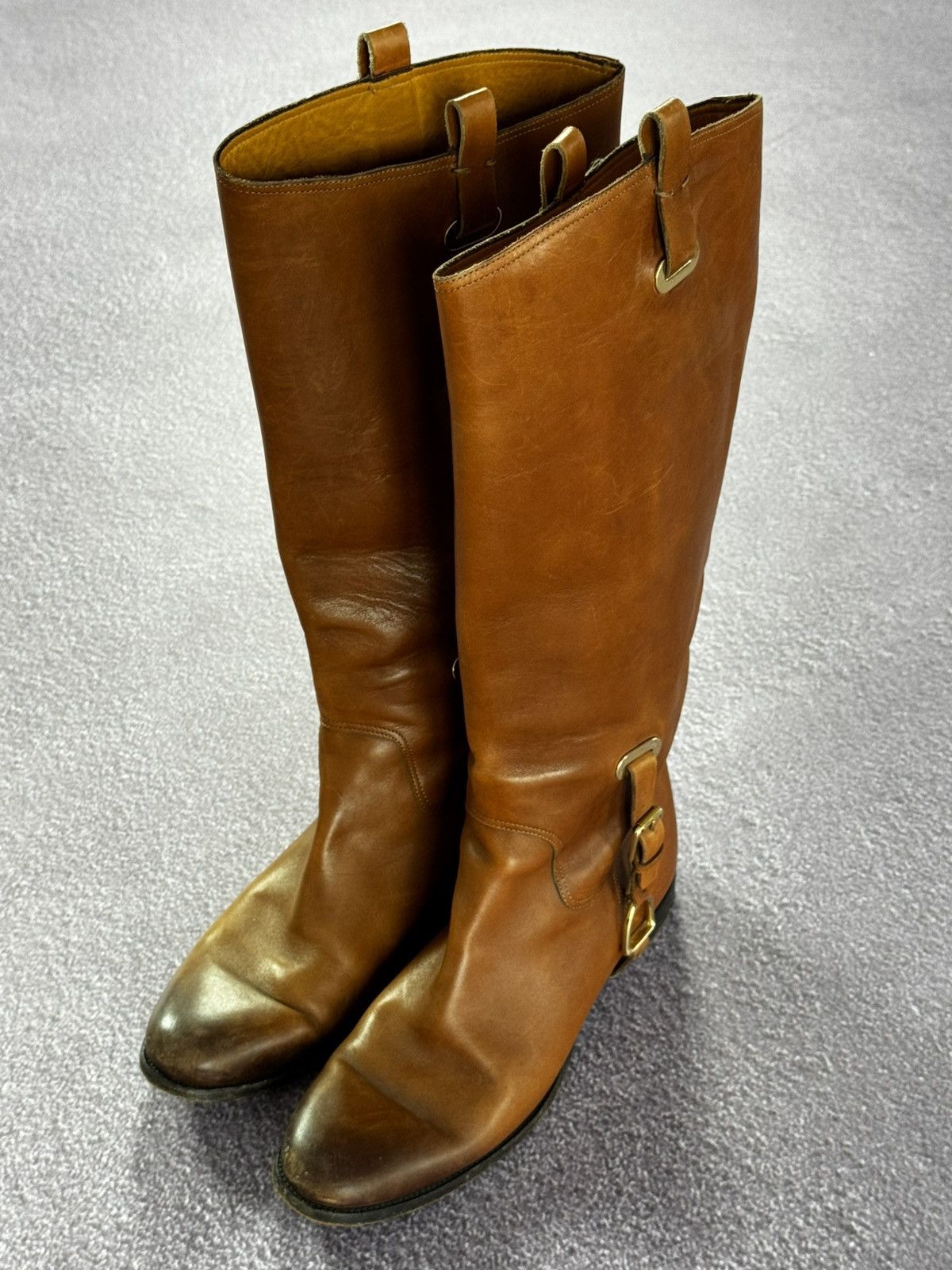 Ralph Lauren Vintage Ralph Lauren Luxury Leather Distressed 90s Boots Size US 10 / IT 40 - 2 Thumbnail
