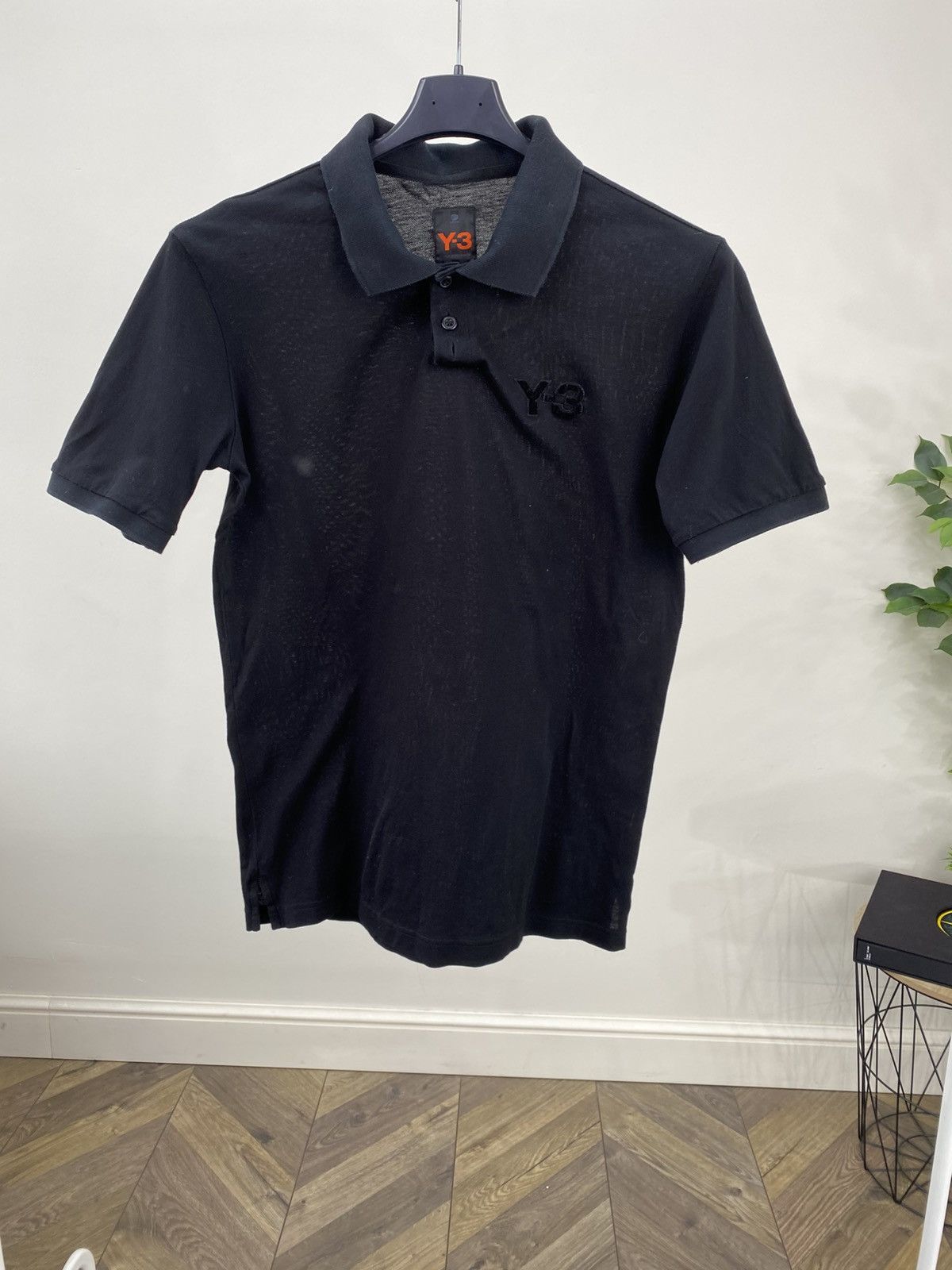 Y-3 Vintage Y-3 Denim Black Polo T-shirt Size US M / EU 48-50 / 2 - 3 Thumbnail