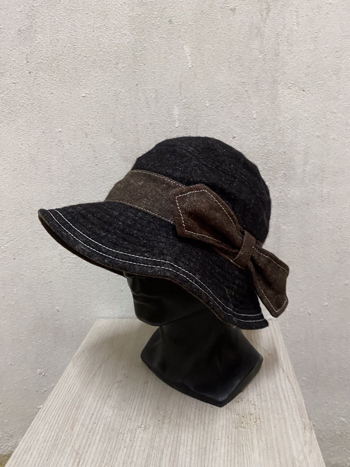 Japanese Brand × Vintage Japanese Brand Plain Bucket Hat Size ONE SIZE - 3 Thumbnail
