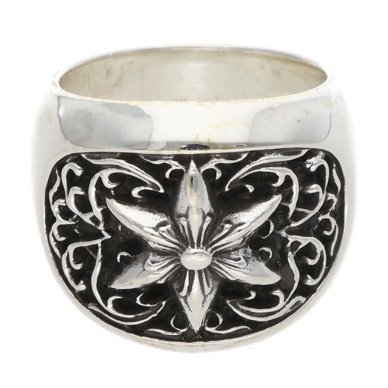 Chrome Hearts Chrome Hearts Oval Star Ring Sterling Silver Size 11