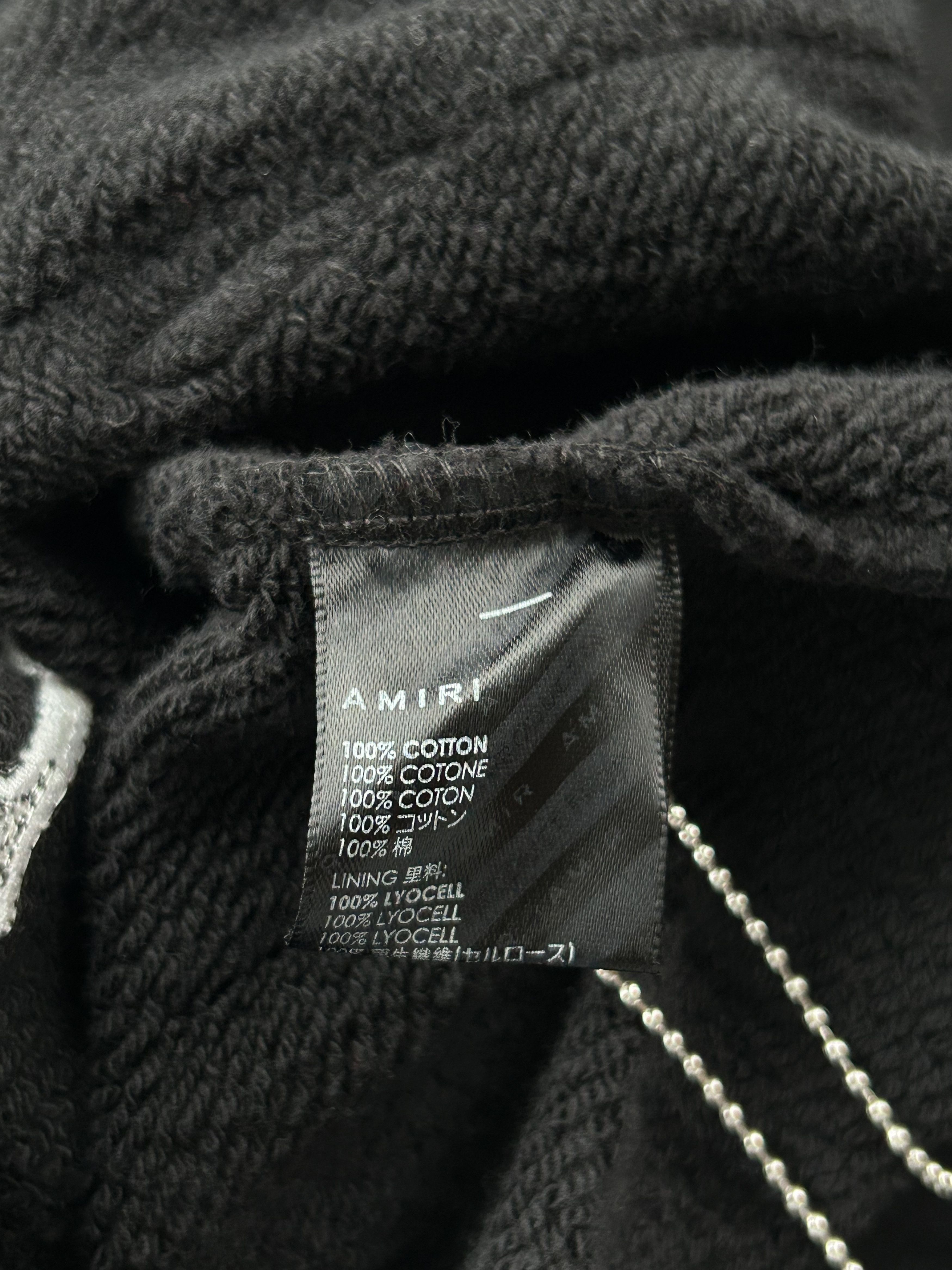 Amiri Amiri Black & White MA Angel Logo Hoodie Size US XXL / EU 58 / 5 - 4 Thumbnail
