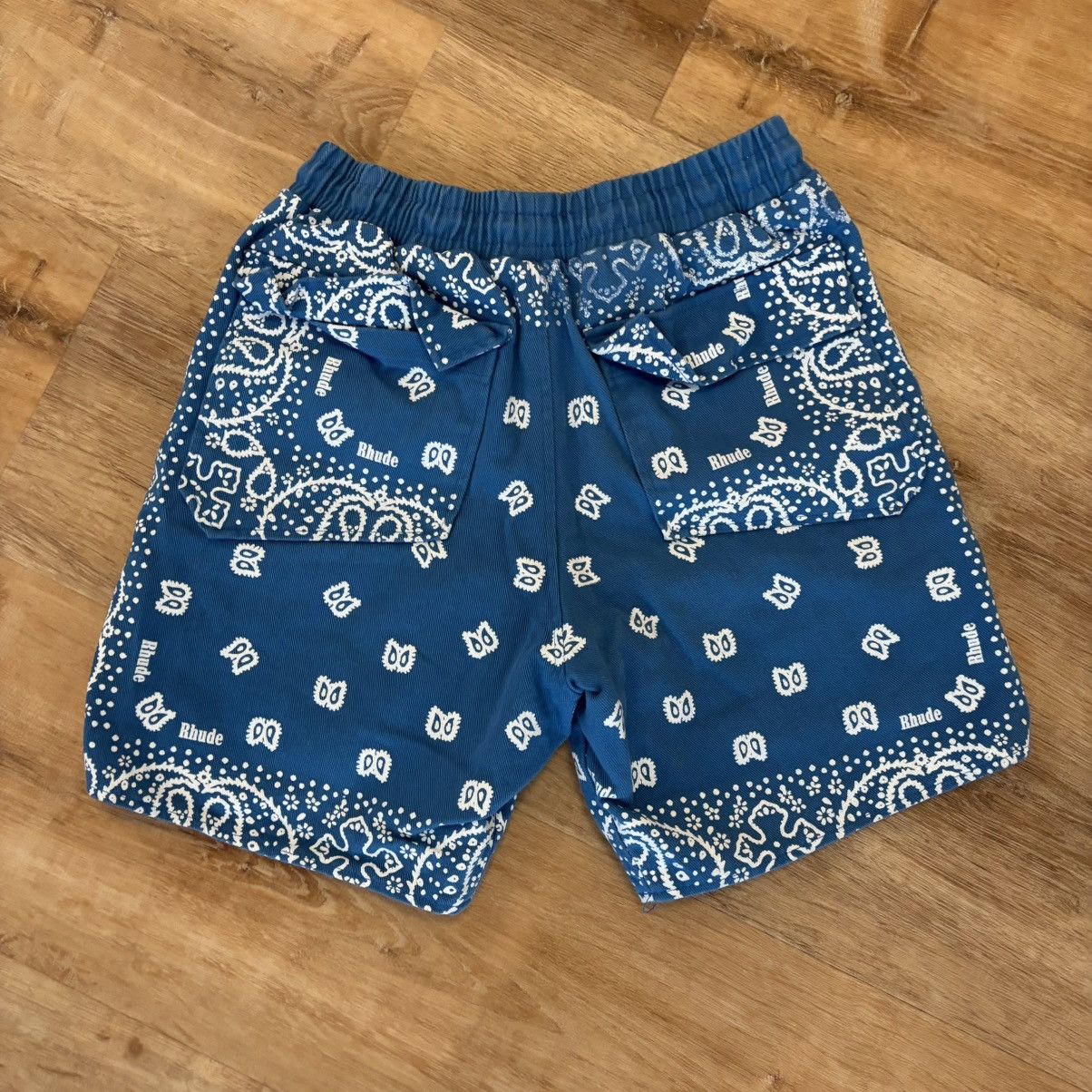 Rhude Rhude Blue Bandana Shorts Size Small Size US 30 / EU 46 - 2 Thumbnail
