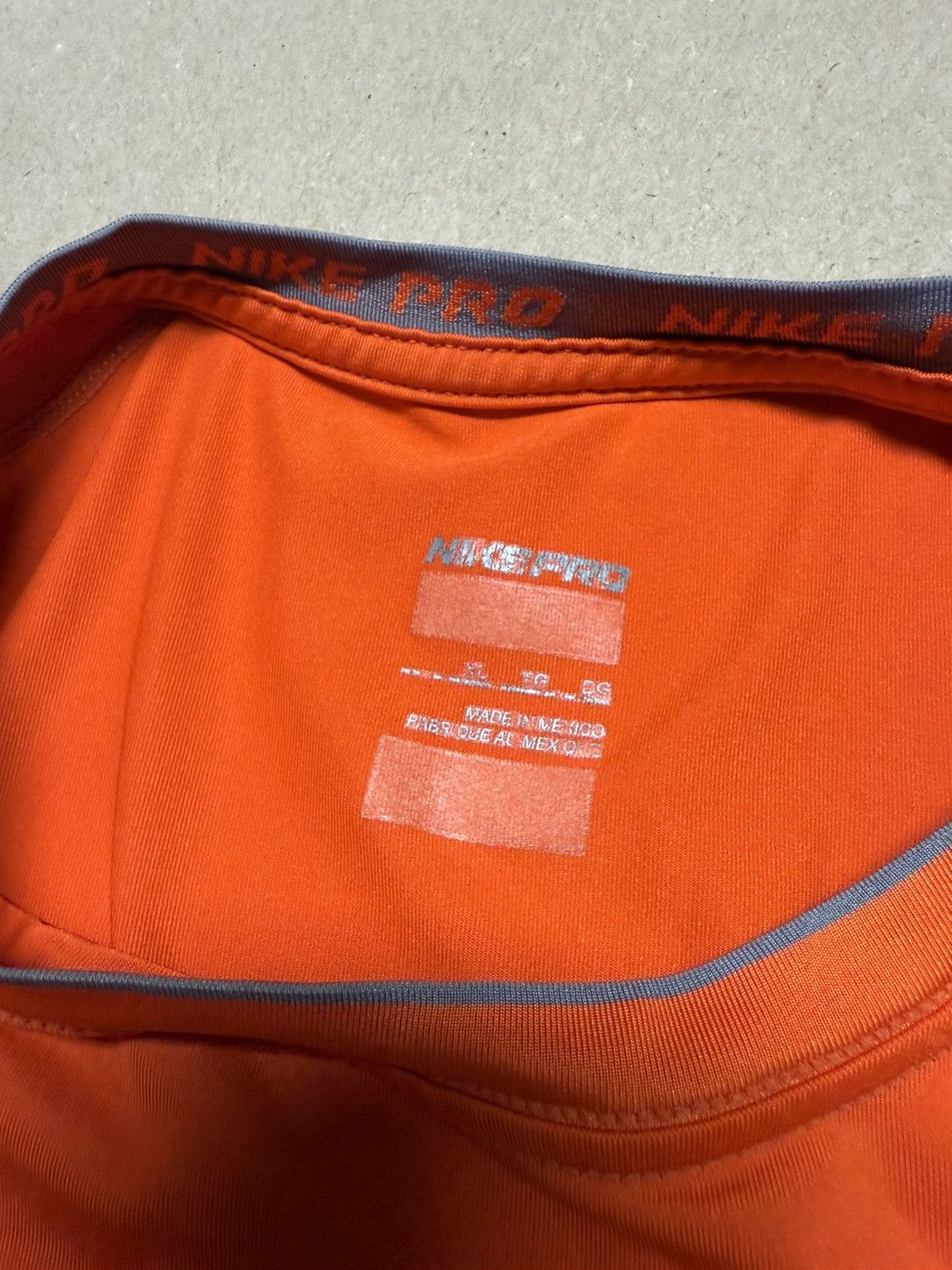 Nike Nike Pro DriFit Orange Workout T Shirt Rare Extra Large XL! Size US XL / EU 56 / 4 - 3 Thumbnail