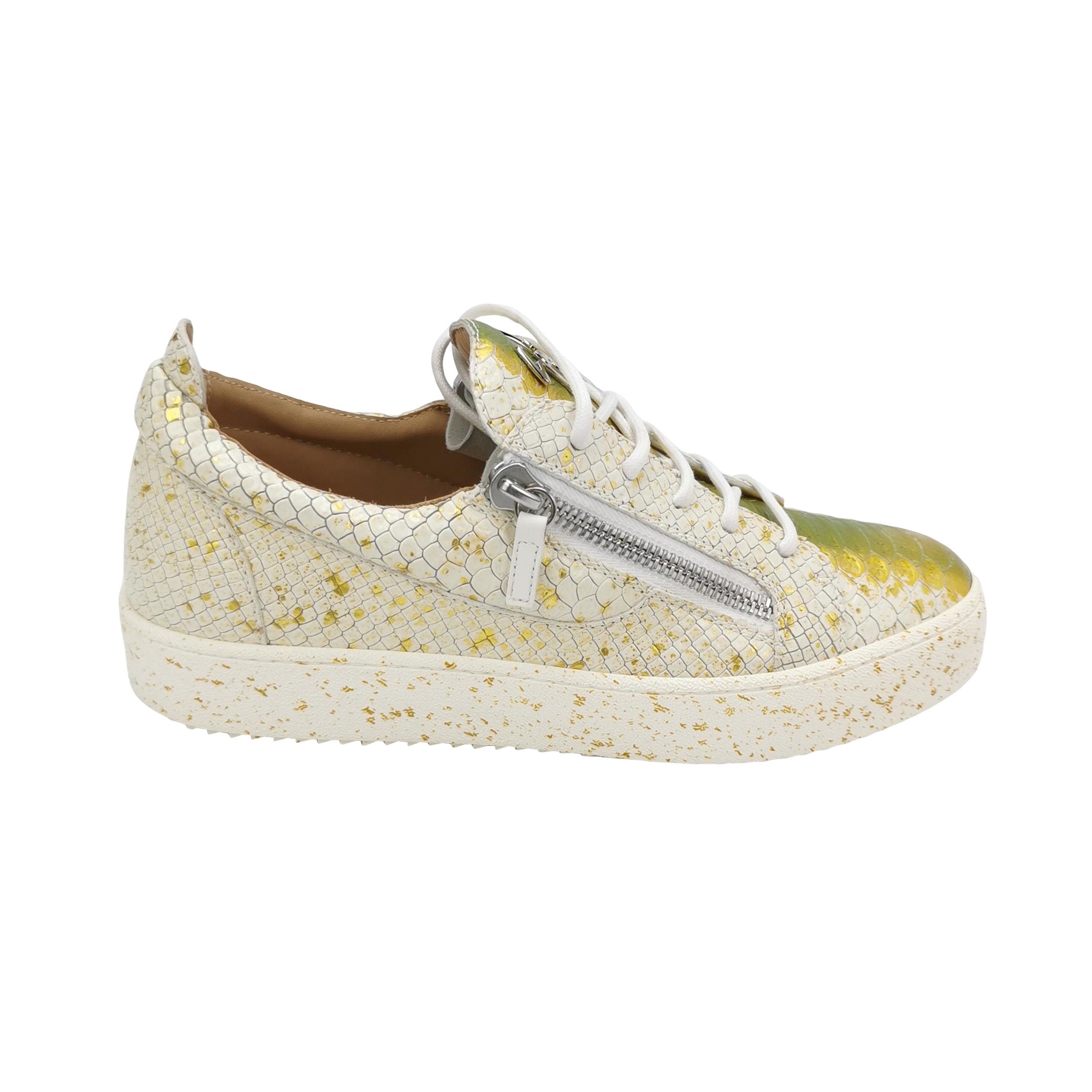 Giuseppe Zanotti Giuseppe Zanotti Snake Effect Low-Top Sneakers 42 Size US 9 / EU 42 - 1 Thumbnail