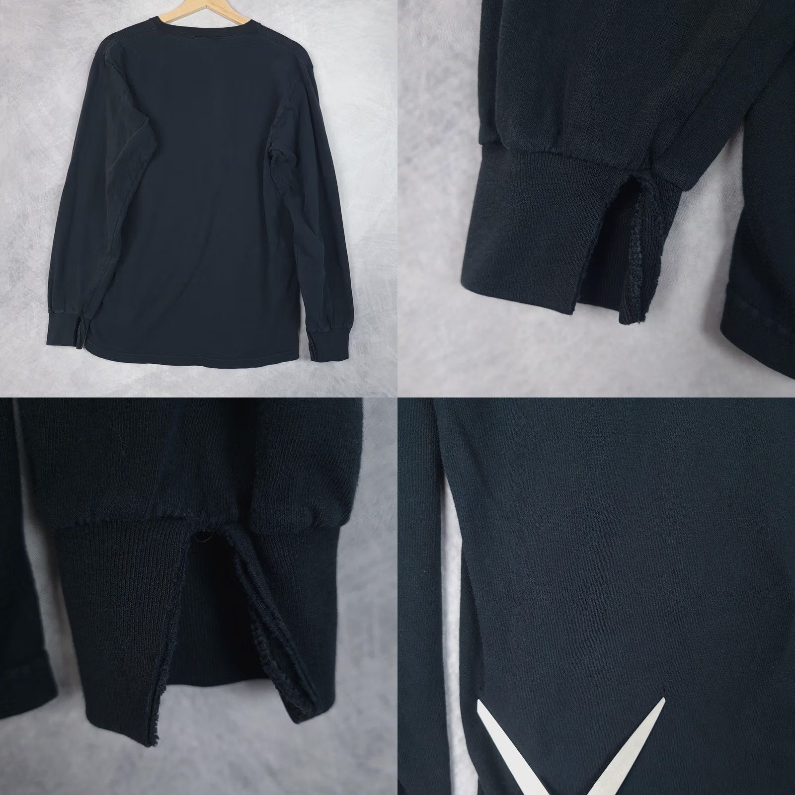 Fruit Of The Loom VINTAGE Straylight Run Mens M Black Graphic Print Long Sleeve Crew Neck Shirt Size US M / EU 48-50 / 2 - 9 Thumbnail