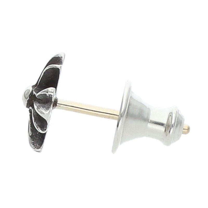 Chrome Hearts Chrome Hearts No2 CH PLS Stud Silver Earring Size ONE SIZE - 4 Thumbnail