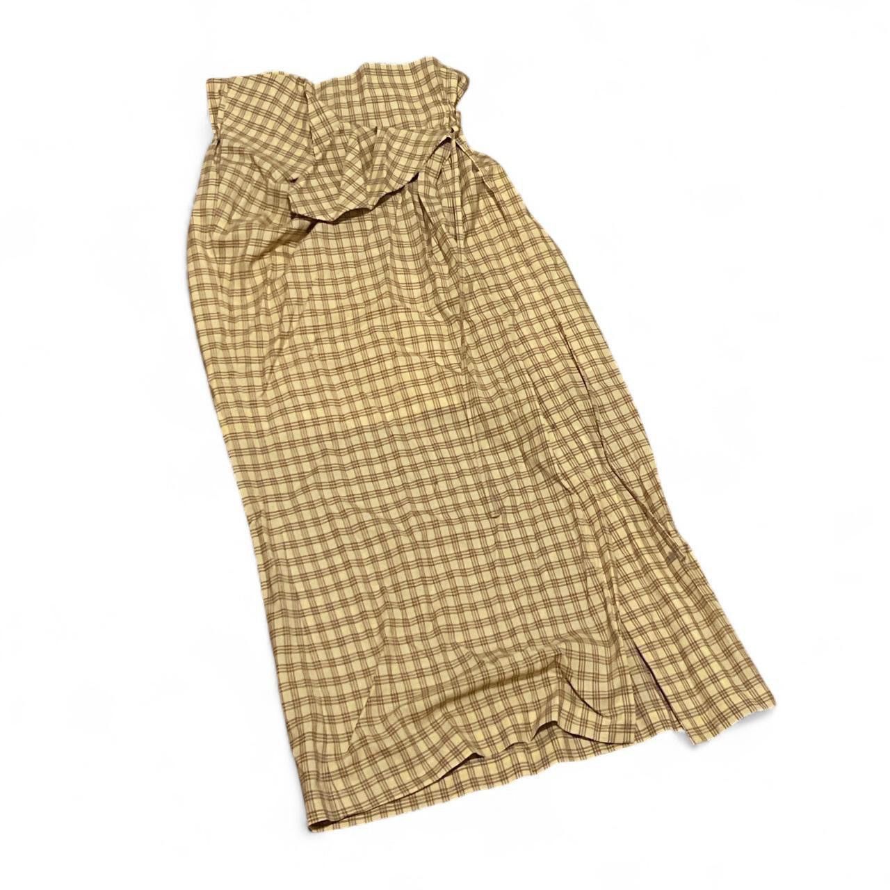 Comme des Garcons rare mame kurogouchi long yellow plaid skirt Size 25" / US 0 / IT 36 - 1 Thumbnail