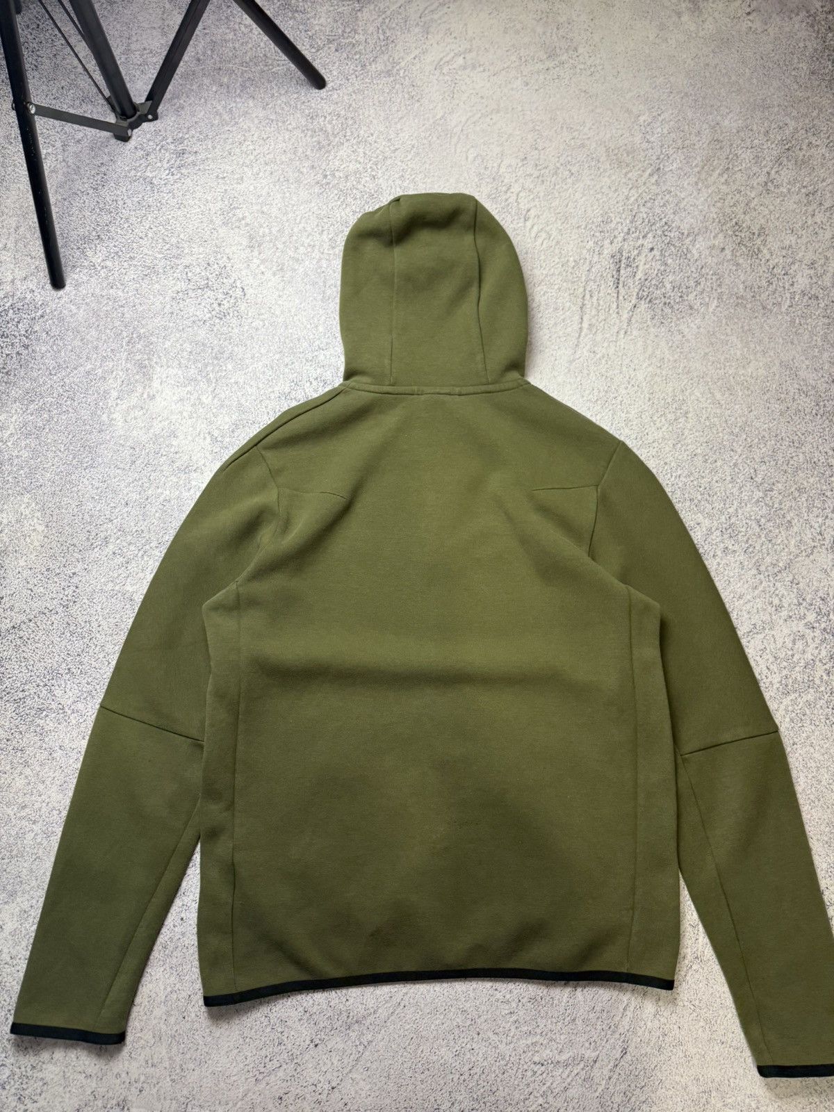 Nike Mens Nike Tach Fleece Green Zip Up Hoodie Drill Size US M / EU 48-50 / 2 - 22 Thumbnail