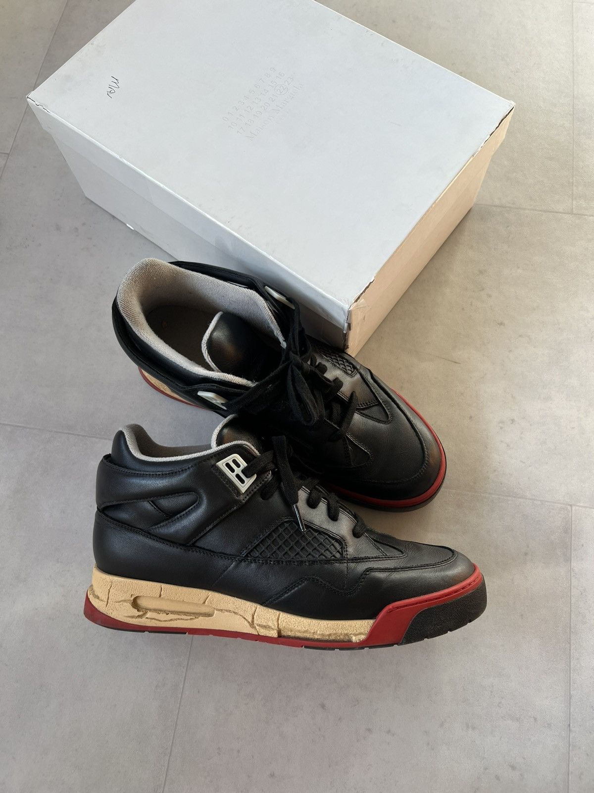 MAISON MARGIELA イタリア製 DDSTCK ハイトップスニーカー Buy Maison Margiela DDSTCK High 'Black' - S37WS0560 P3712