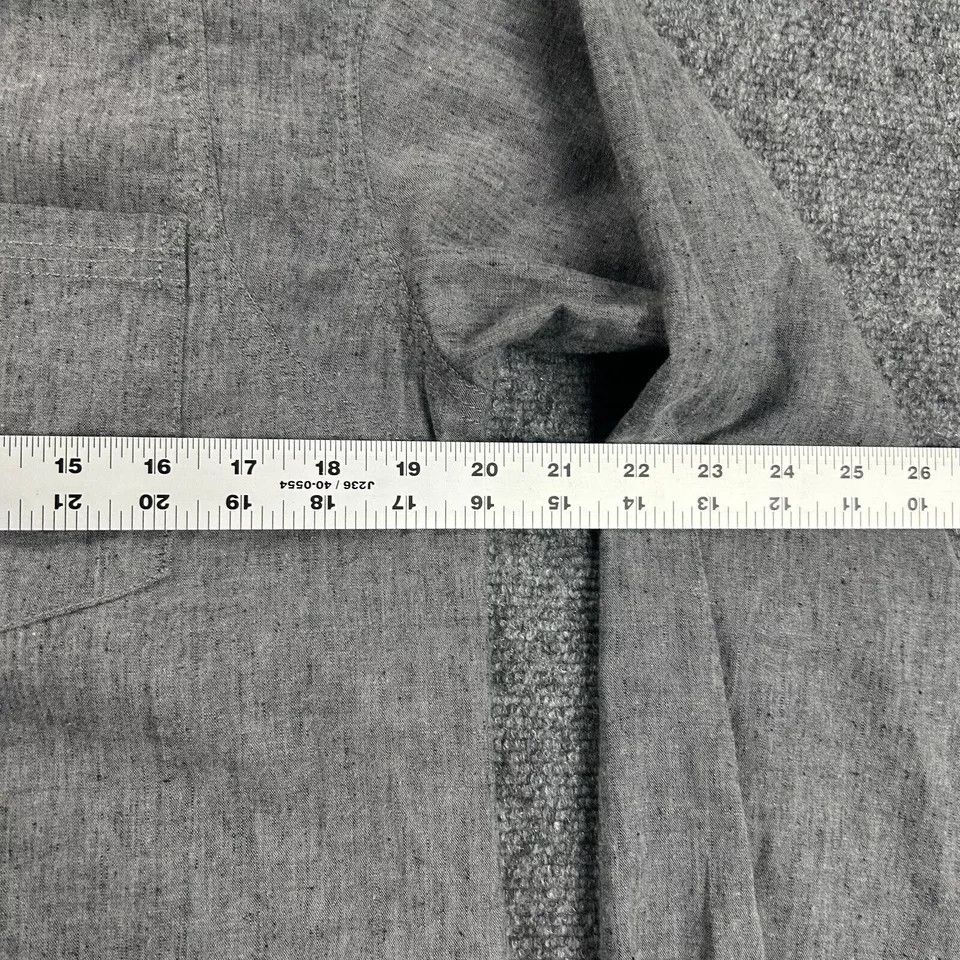 Prana Prana Flannel Shirt Womens Medium Gray Button Up Top Pocket Size M / US 6-8 / IT 42-44 - 3 Thumbnail