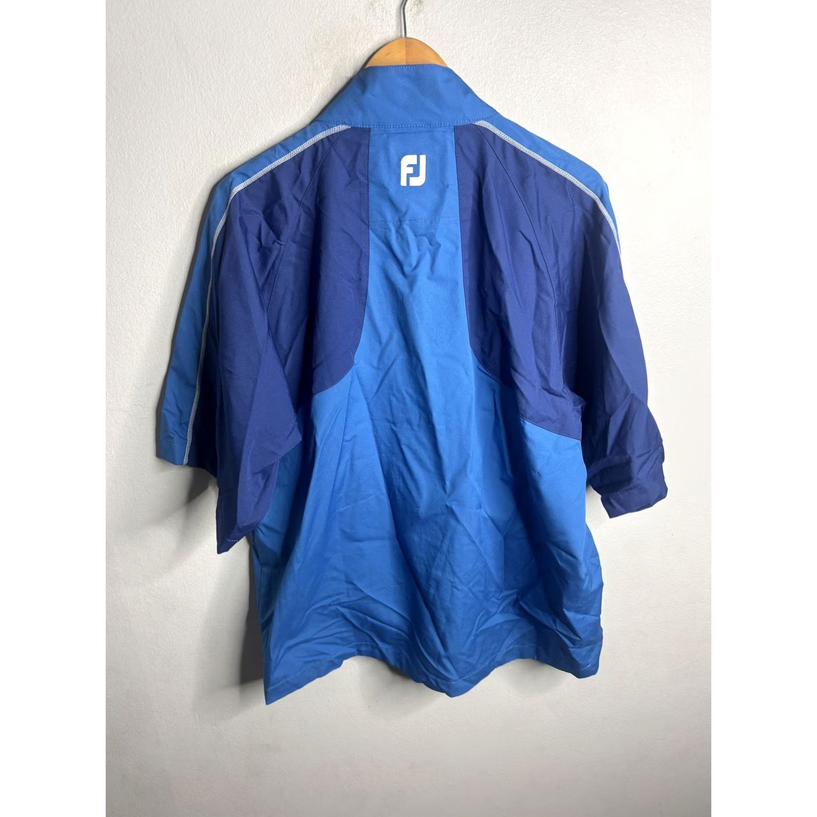Footjoy FootJoy Jacket Mens Medium Blue Short Sleeve Half Zip Golf Windbreaker Pullover Windbreaker Size US M / EU 48-50 / 2 - 5 Thumbnail