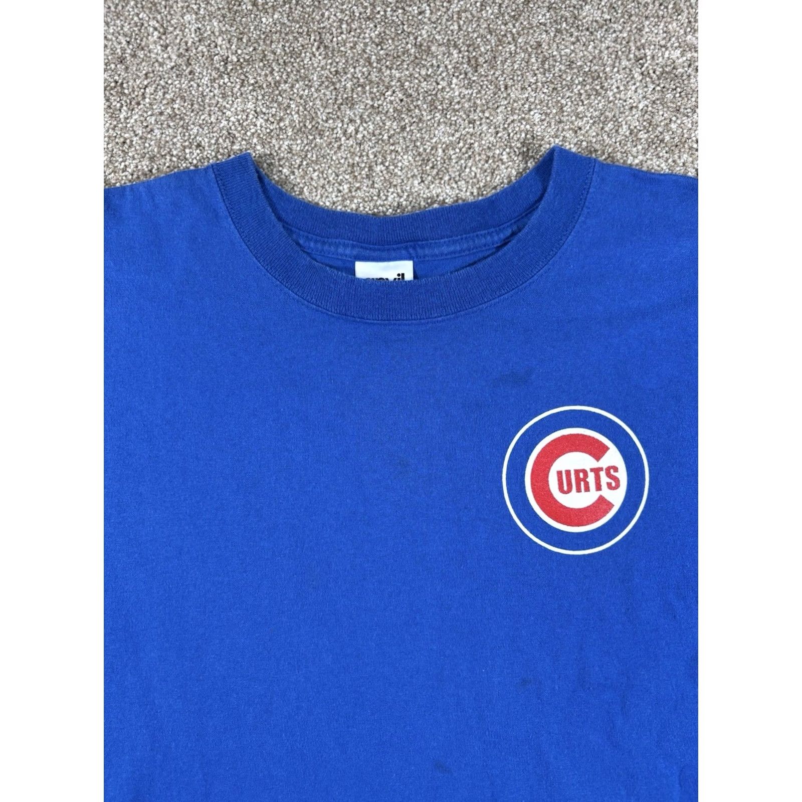 Anvil VINTAGE Captain Curt's Siesta Key Major League Seafood T-Shirt Unisex Adults M Blue MLB Cubs Graphic Print Regular Fit Anvil Size M Shirt Size US M / EU 48-50 / 2 - 3 Thumbnail