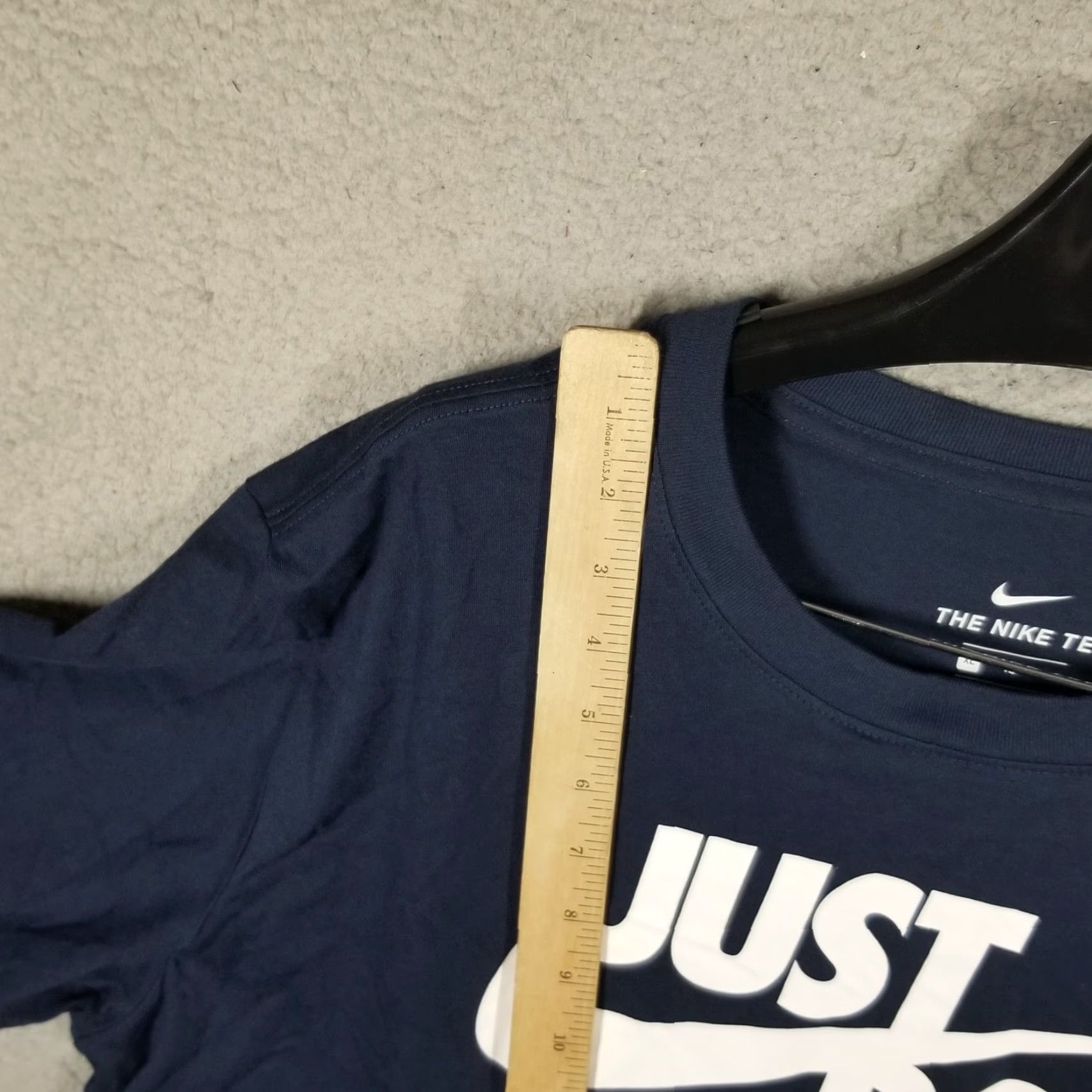 Nike Nike T-Shirt Mens XL Blue Just Do It Swoosh Logo Graphic Tee Sports Casual Size US XL / EU 56 / 4 - 4 Thumbnail