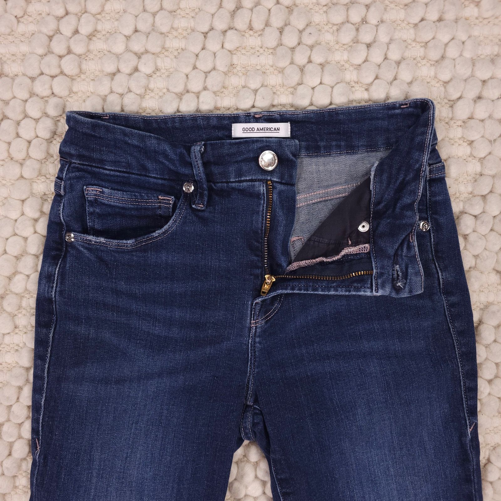 Good American Good American Good Legs Crop Skinny Jeans Sz 2 / 26 Size 26" / US 2 / IT 38 - 3 Thumbnail