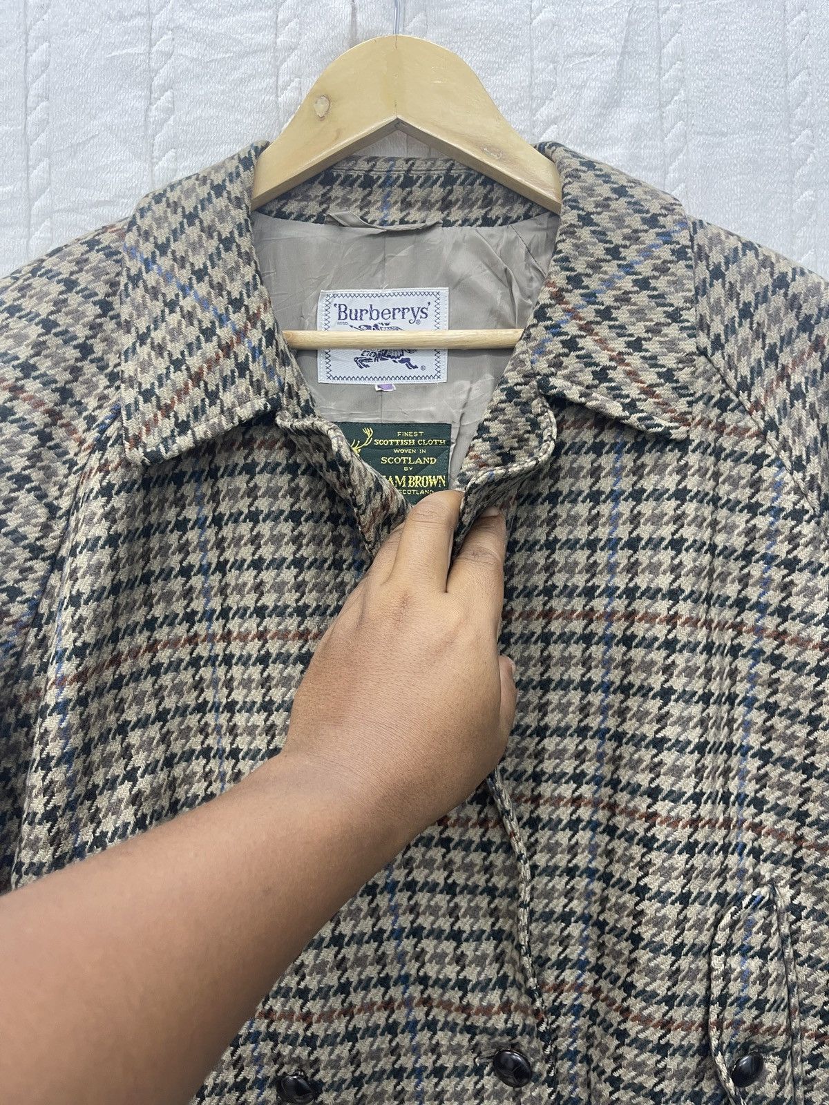 テ*モ様 vtg Burberry wool bomber jacket VTG BURBERRY WOOL BOMBER JACKET