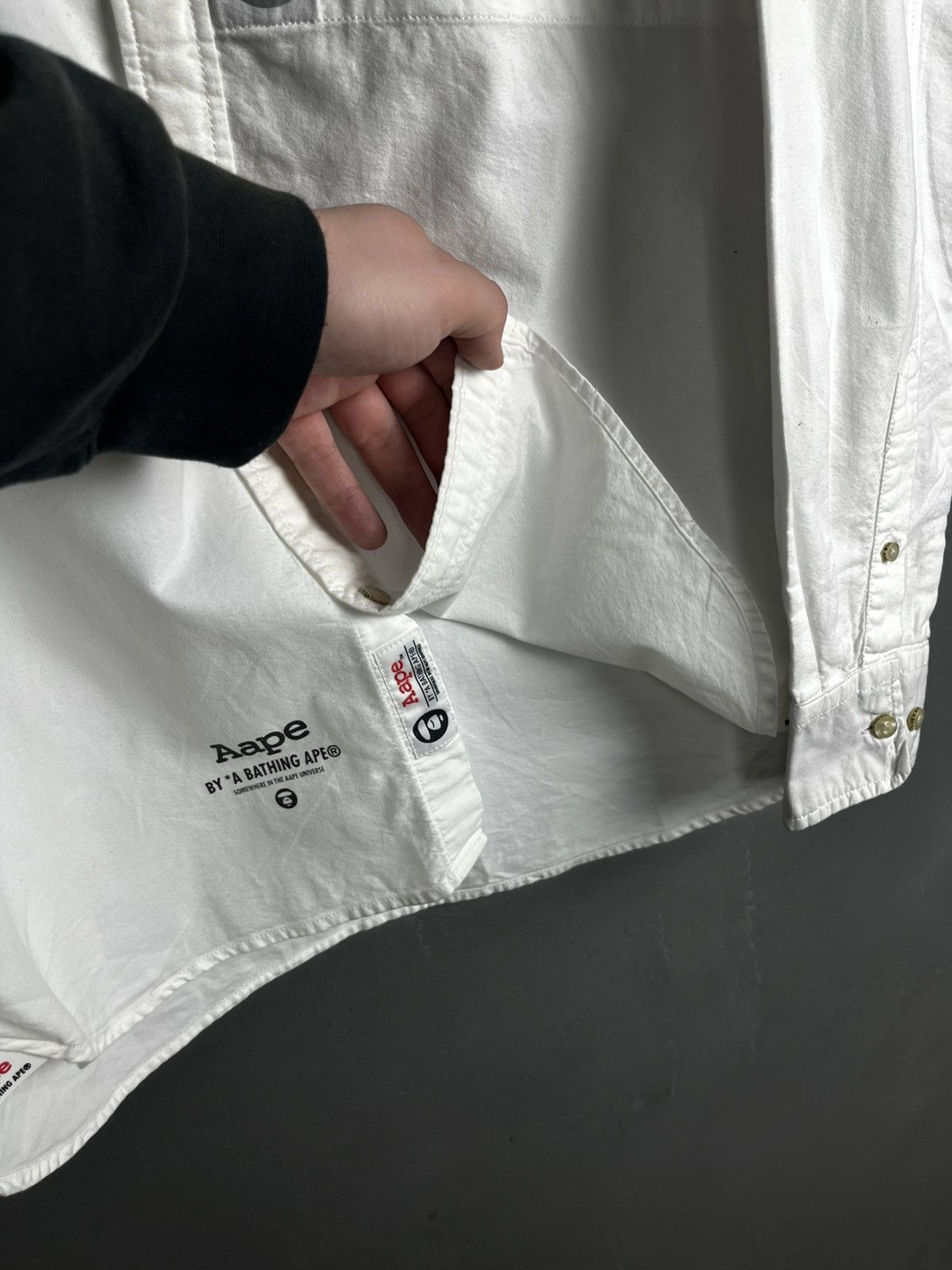 Bape AAPE By A BATHING APE BAPE White Button Down Shirt Size US L / EU 52-54 / 3 - 9 Thumbnail