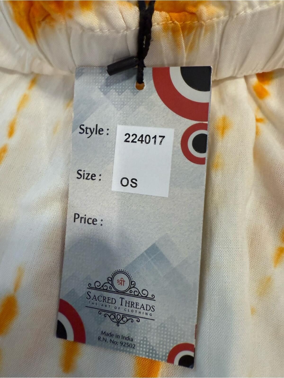 Other Sacred Threads tie dye shorts orange white pockets ruffles Size 30" / US 8 / IT 44 - 5 Thumbnail