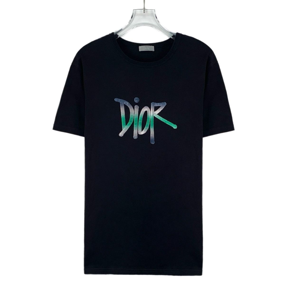 Dior 2018 Dior Homme Atelier Men's Logo-printed Black T-shirt